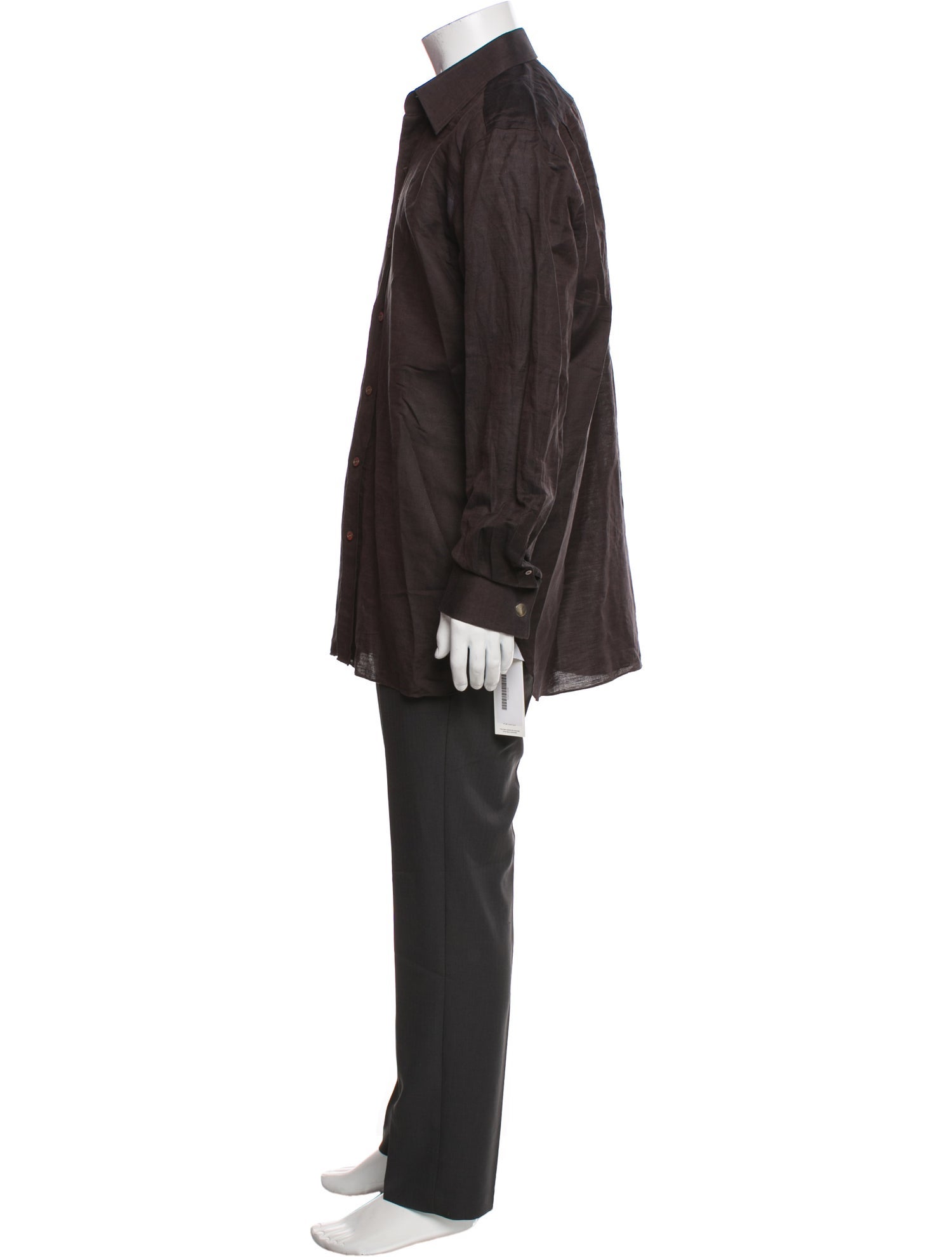 Tom Ford Linen Long Sleeve Dress Shirt