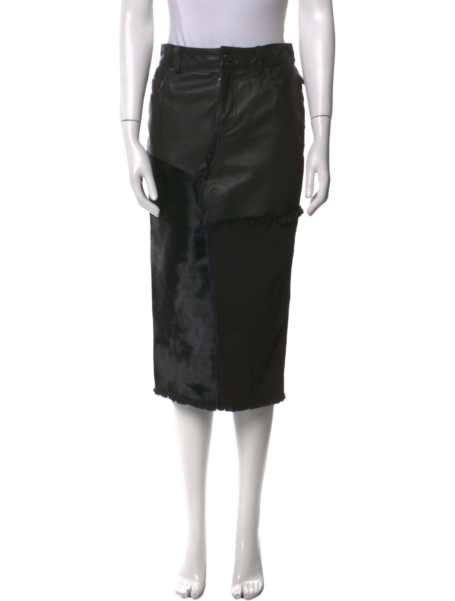 Tom Ford Leather Knee-Length Skirt