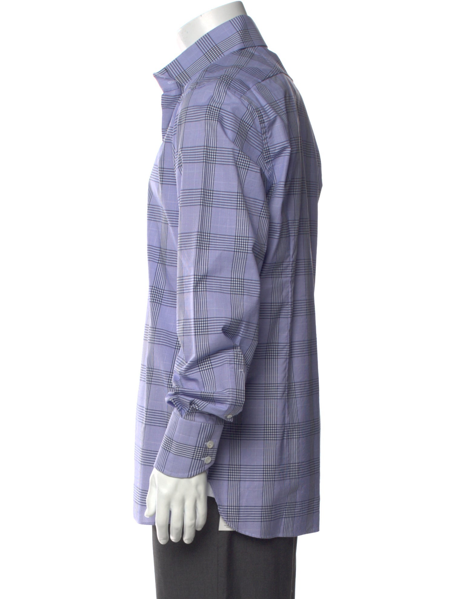 Tom Ford Plaid Print Long Sleeve Western Shirt