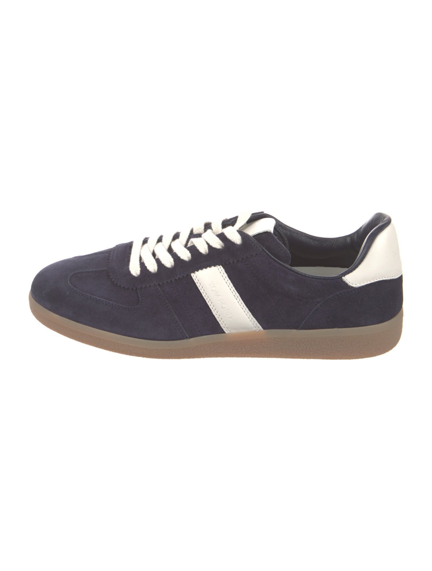 Tom Ford Suede Colorblock Pattern Sneakers