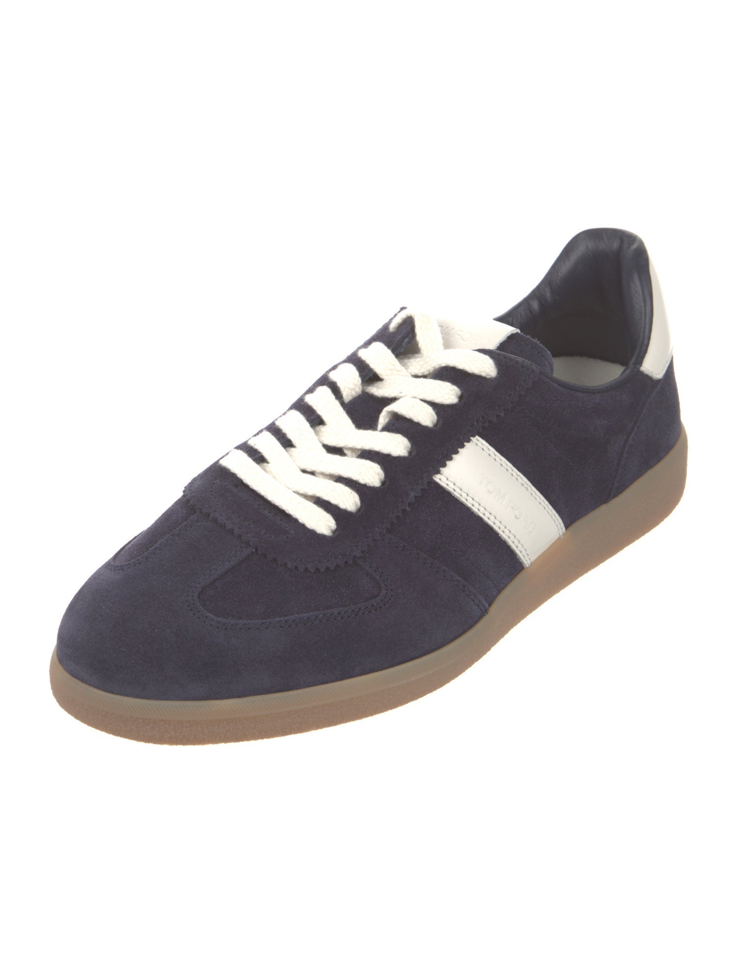 Tom Ford Suede Colorblock Pattern Sneakers