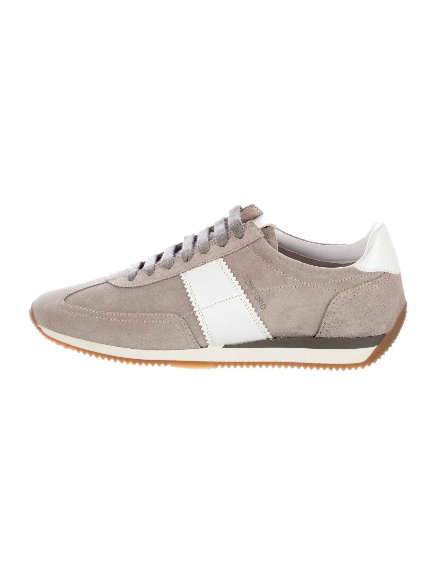 Tom Ford Suede Colorblock Pattern Athletic Sneakers w/ Tags