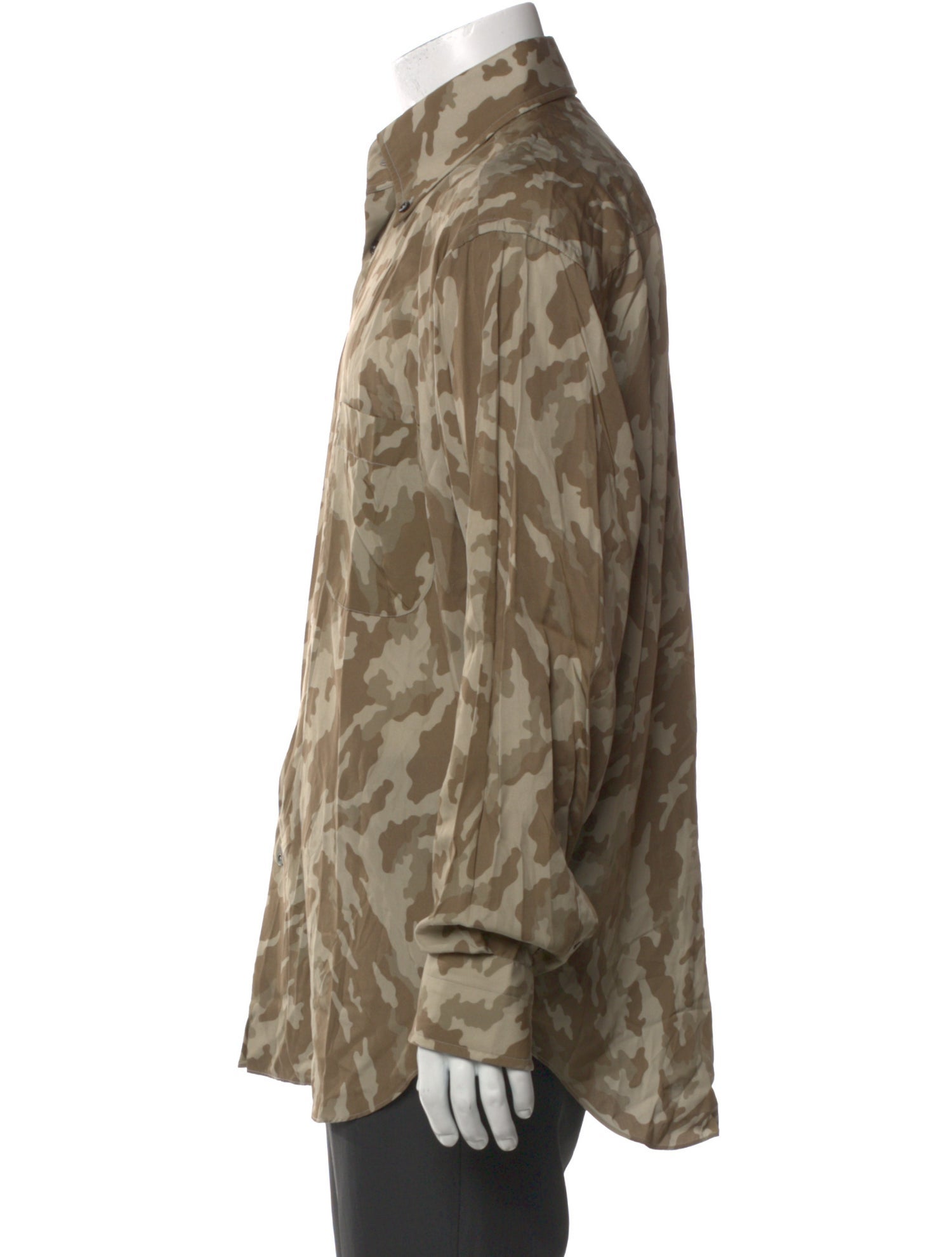 Tom Ford Camouflage Print Long Sleeve Shirt w/ Tags