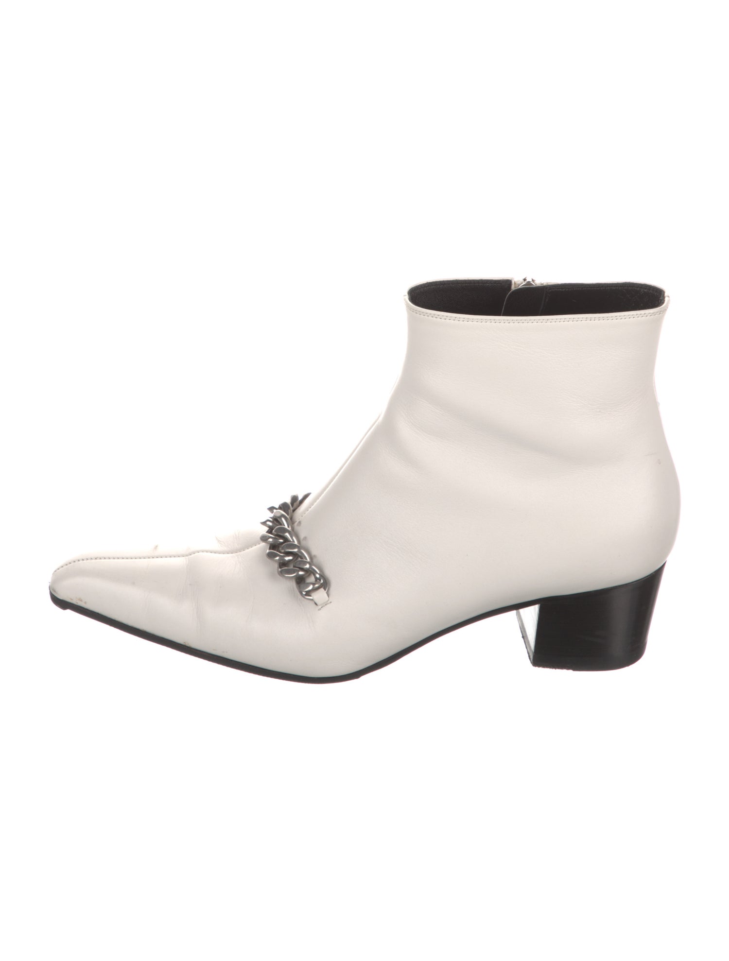 Tom Ford Leather Colorblock Pattern Boots