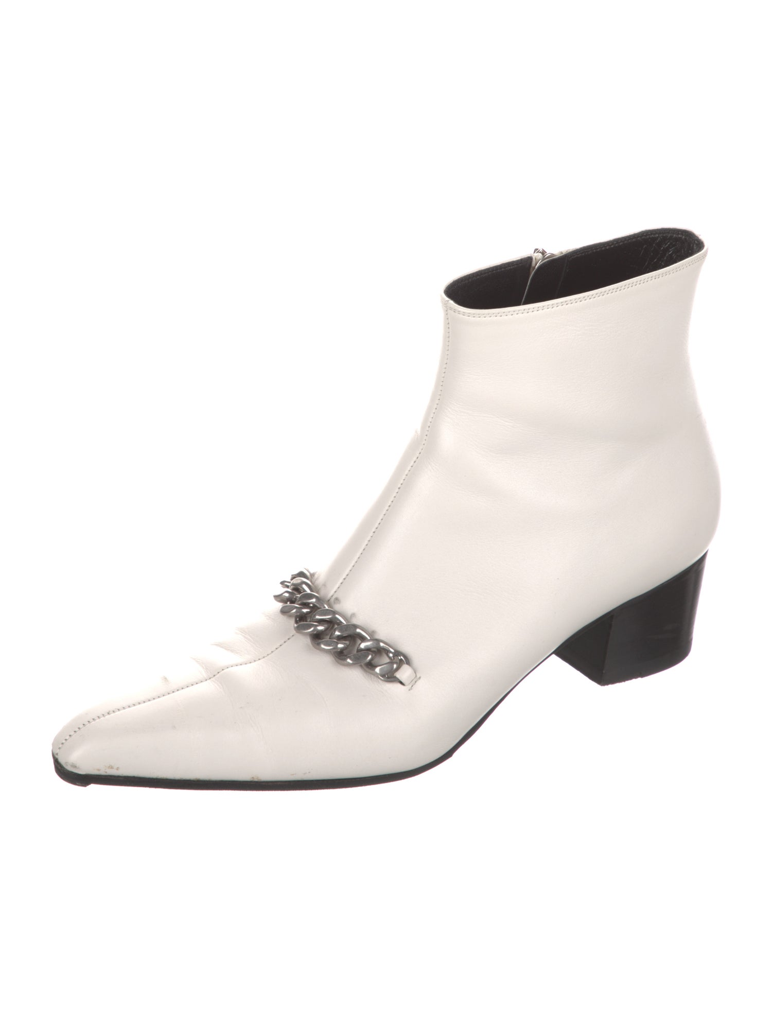 Tom Ford Leather Colorblock Pattern Boots