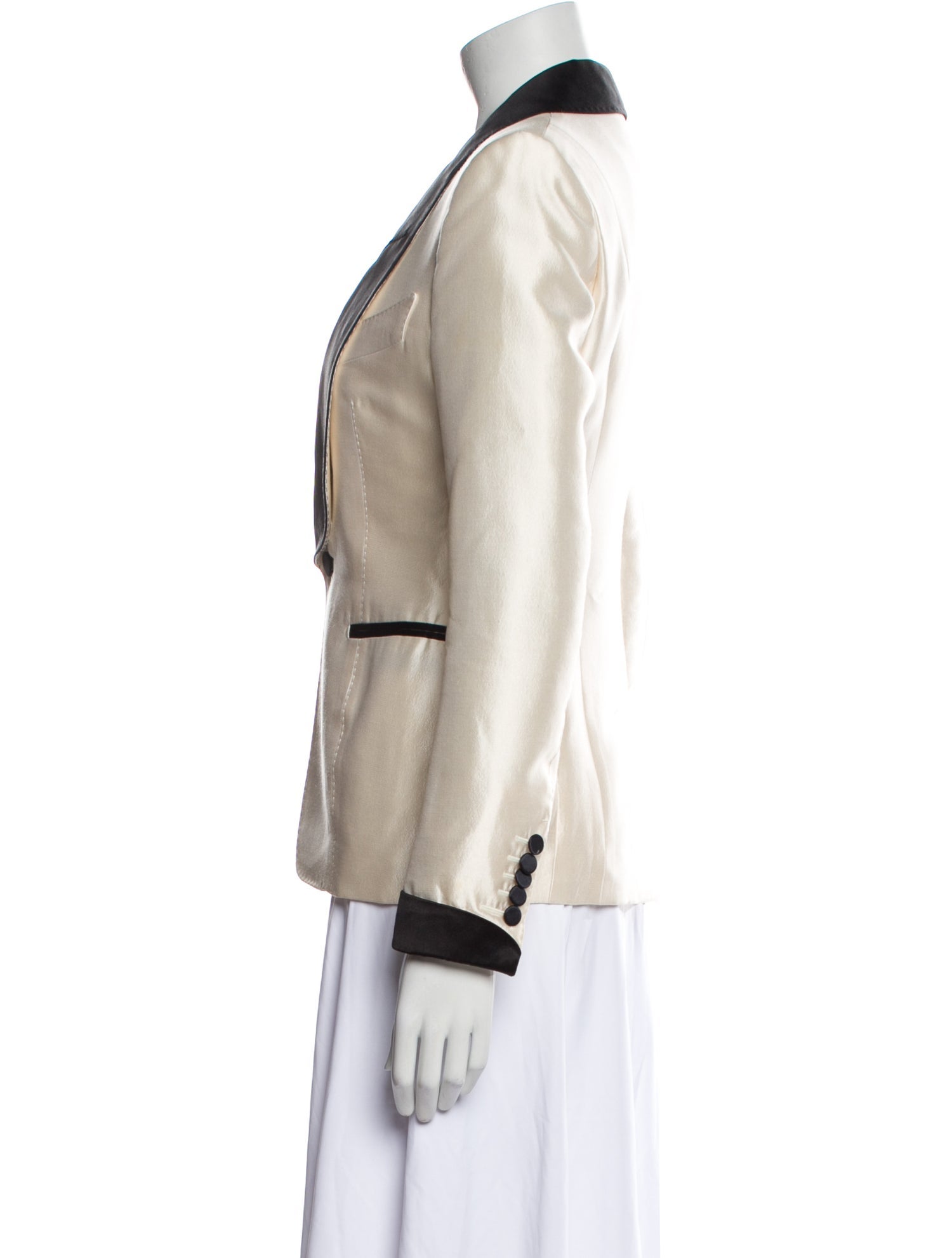 Tom Ford Wool Colorblock Pattern Blazer