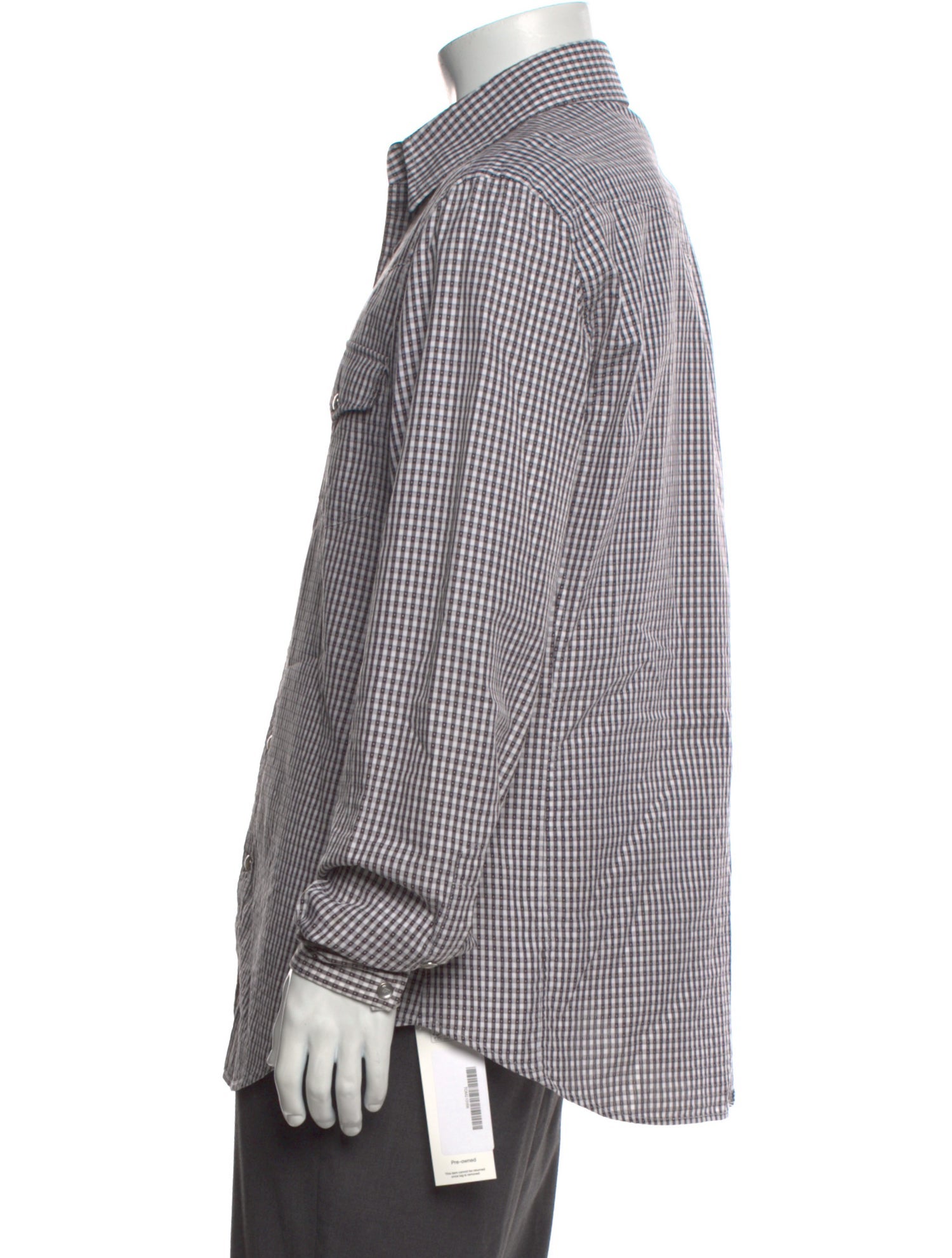 Tom Ford Plaid Print Long Sleeve Dress Shirt