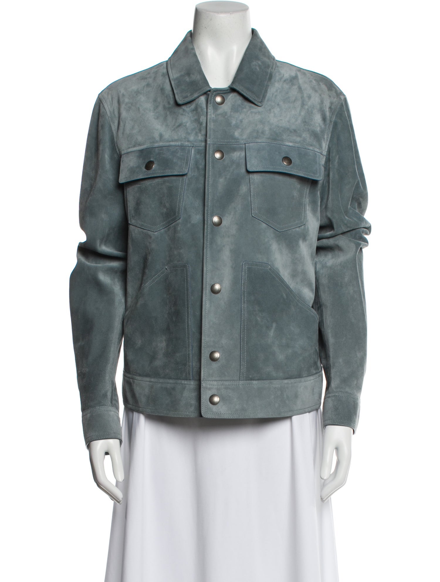 Tom Ford Calf Leather Denim Jacket