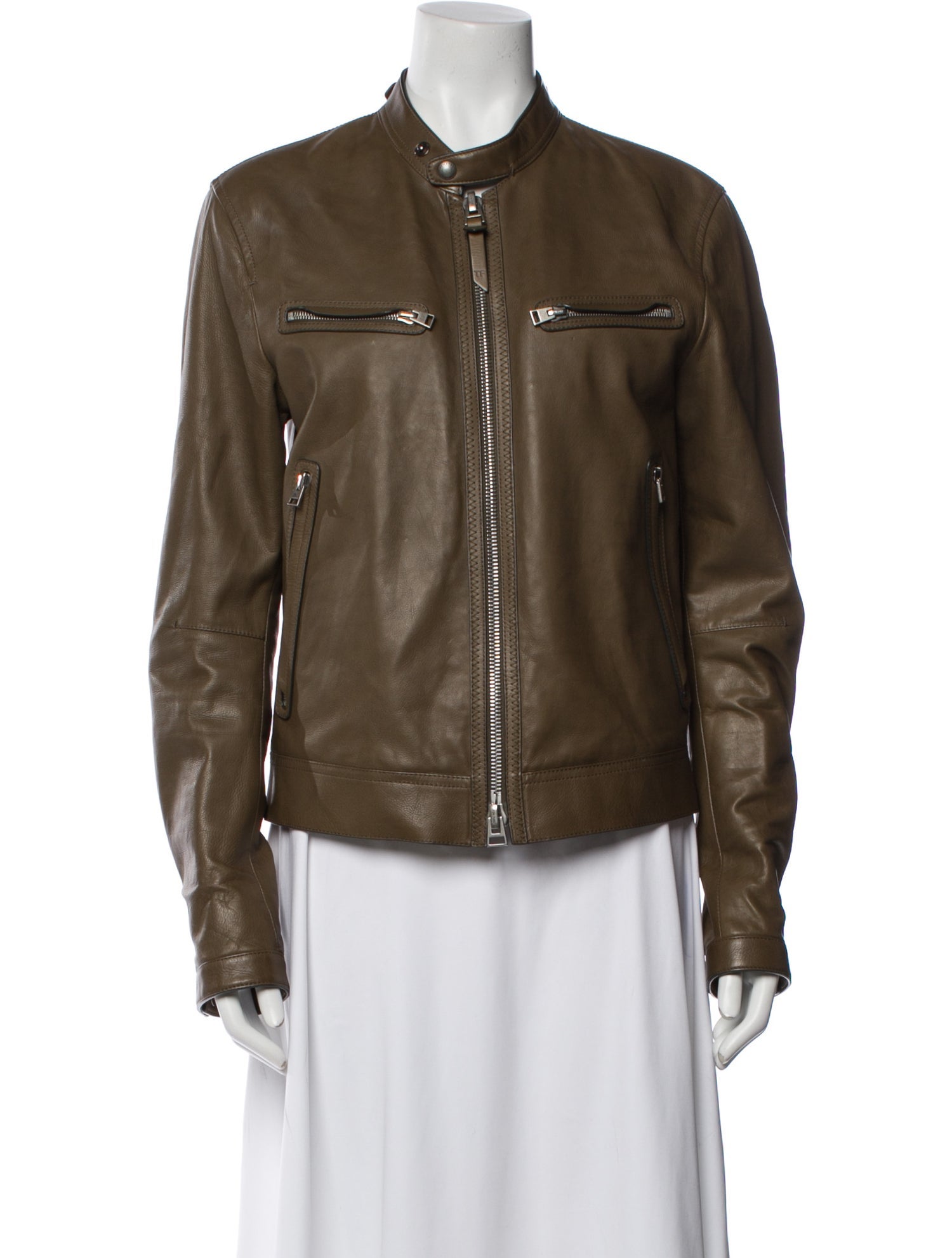 Tom Ford Calf Leather Biker Jacket
