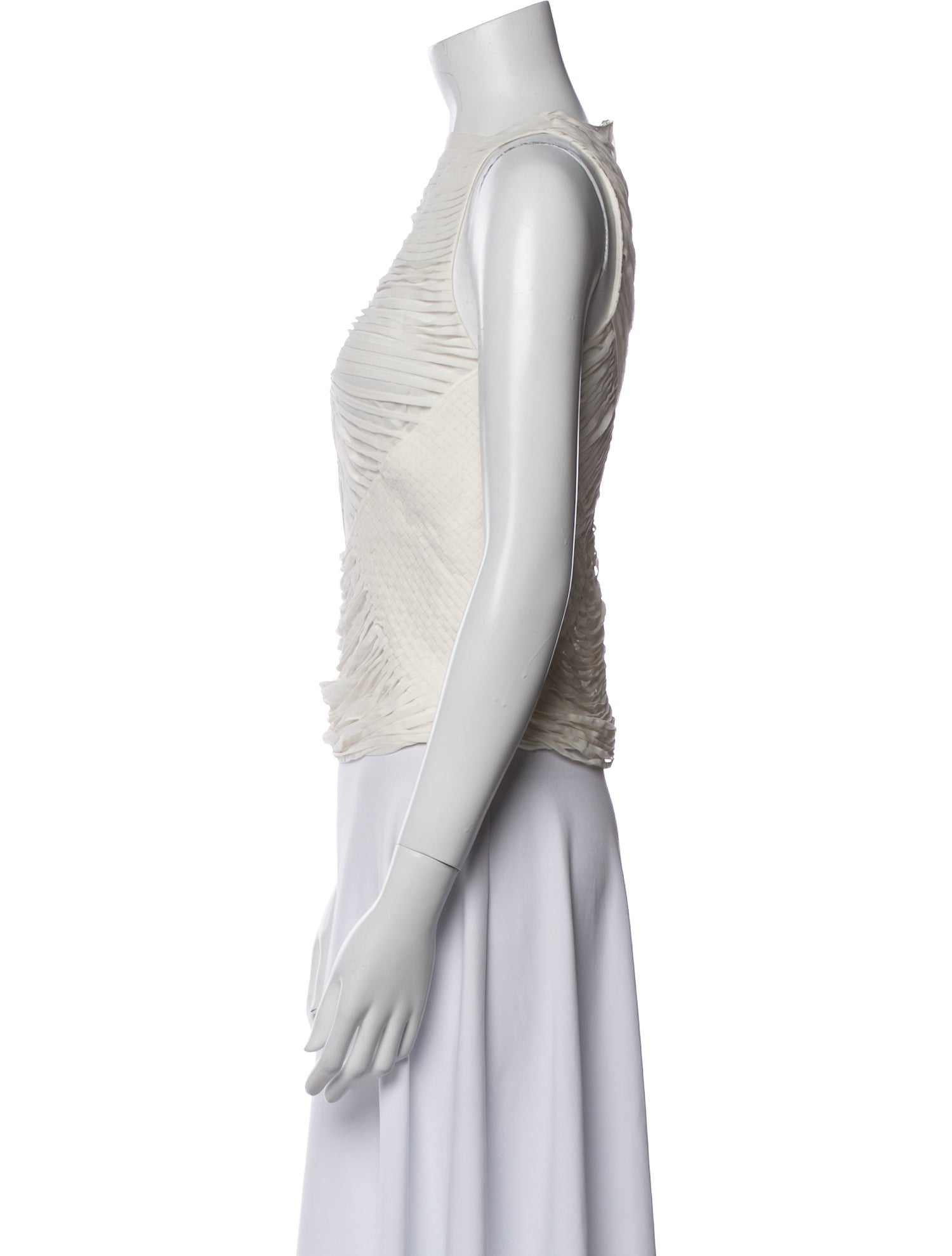 Tom Ford Mock Neck Sleeveless Crop Top