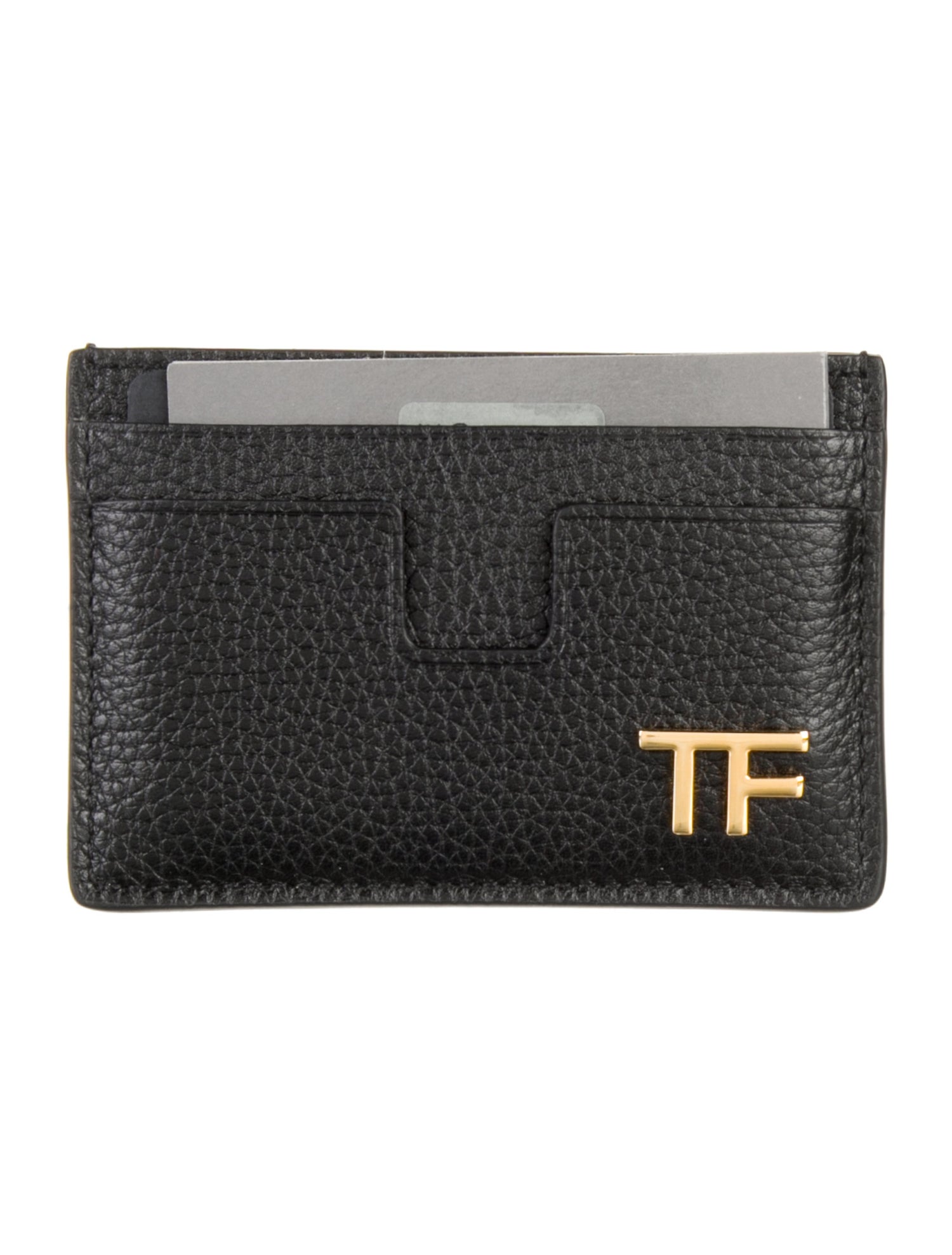 Tom Ford Leather Graphic Print Card Holder w/ Tags