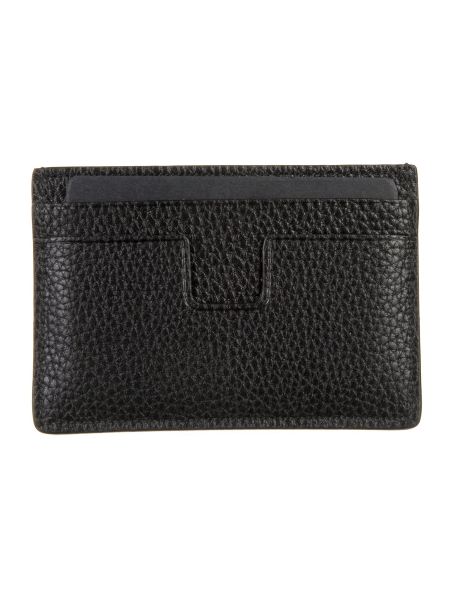 Tom Ford Leather Graphic Print Card Holder w/ Tags