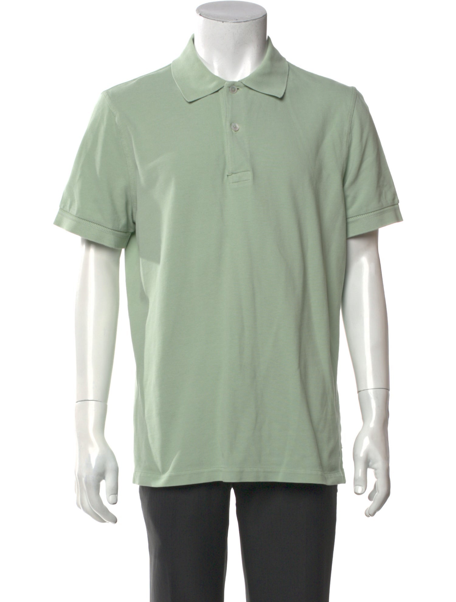 Tom Ford Crew Neck Short Sleeve Polo Shirt