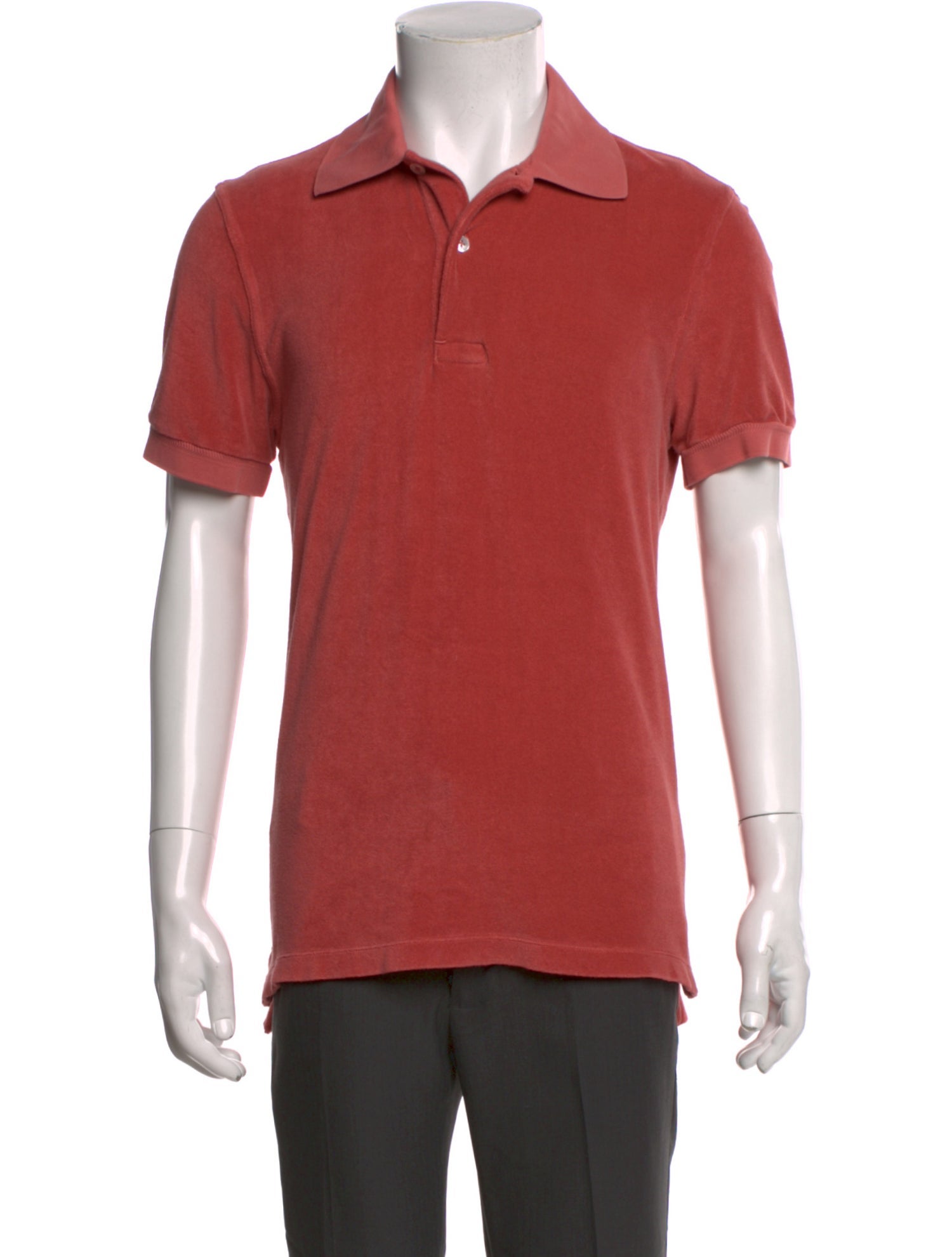 Tom Ford Crew Neck Short Sleeve Polo Shirt
