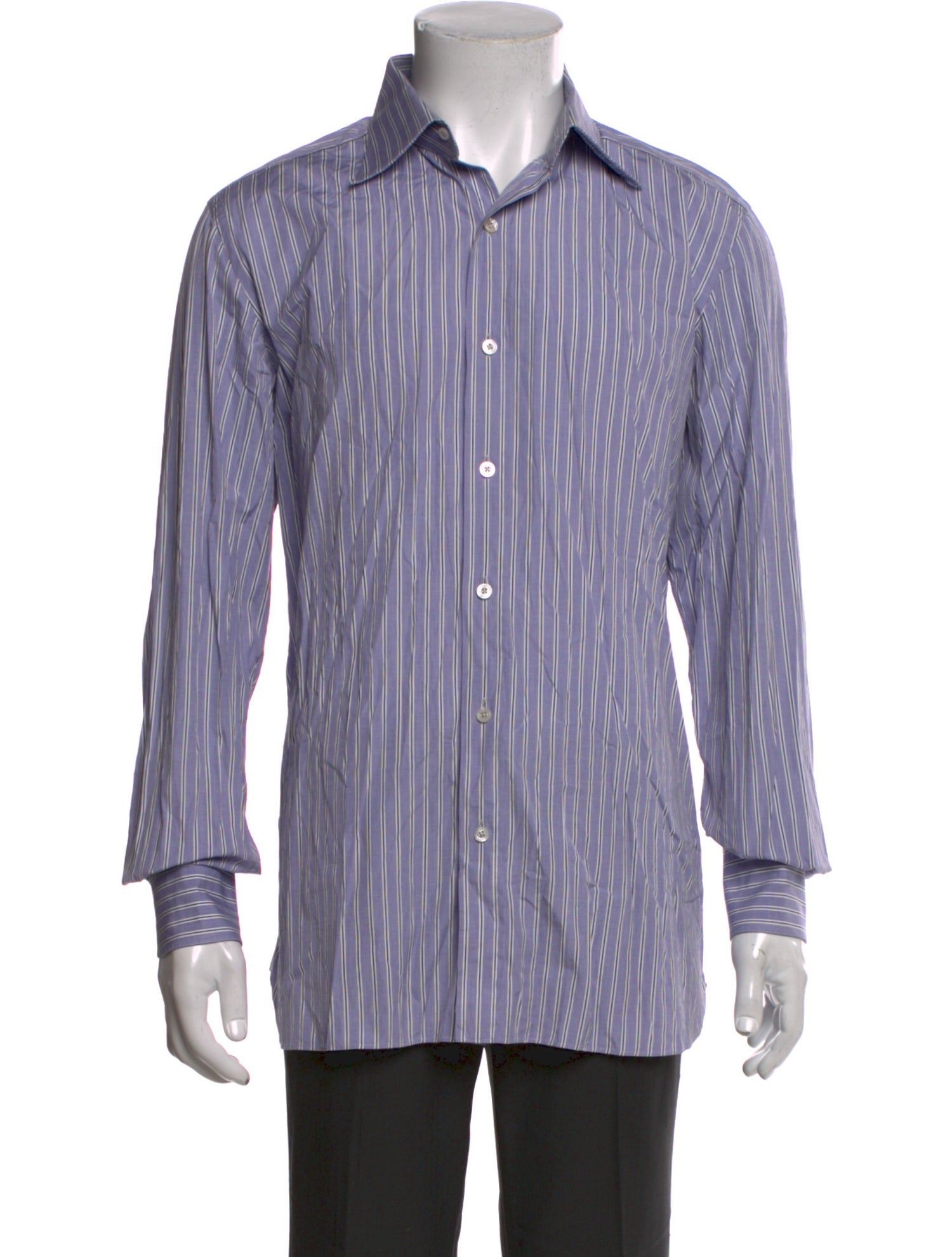 Tom Ford Striped Long Sleeve Dress Shirt