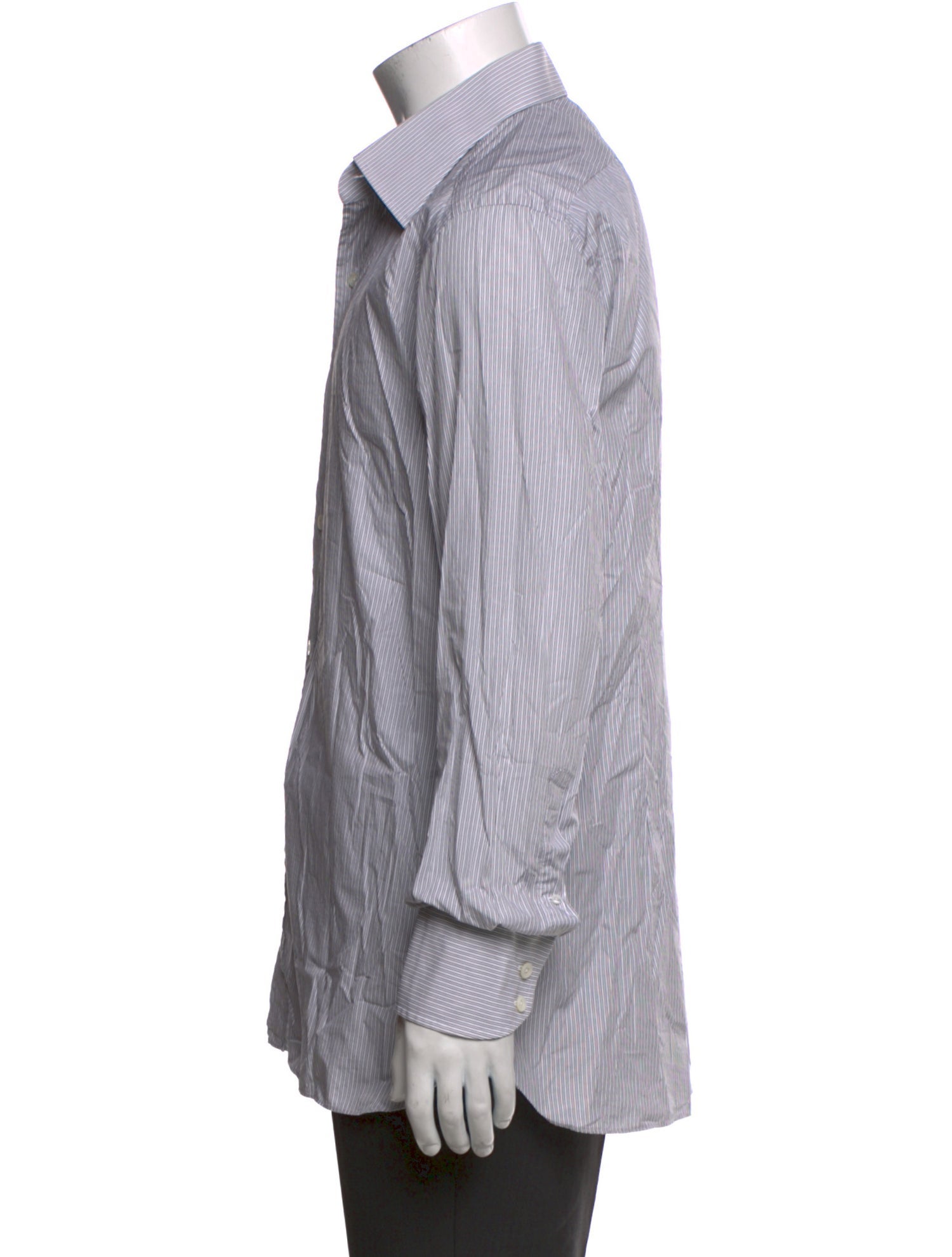 Tom Ford Striped Long Sleeve Dress Shirt