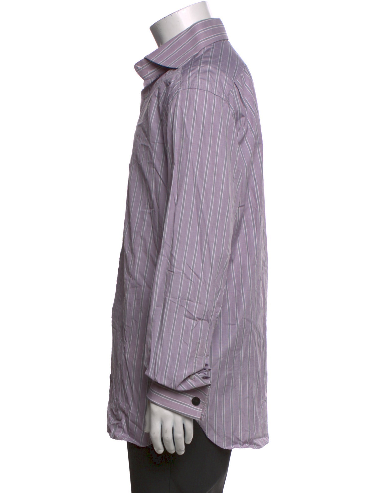 Tom Ford Striped Long Sleeve Dress Shirt