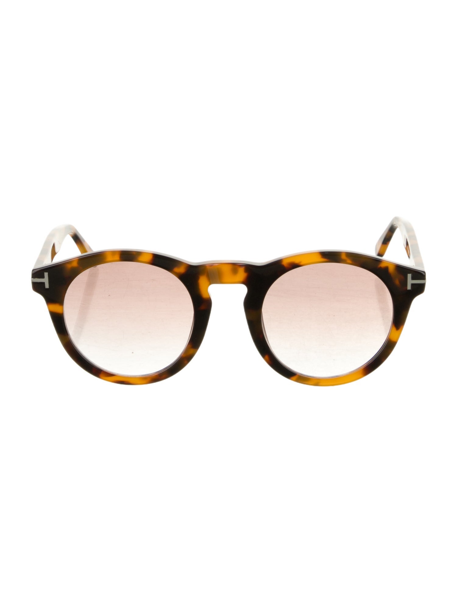 Tom Ford Round Gradient Sunglasses