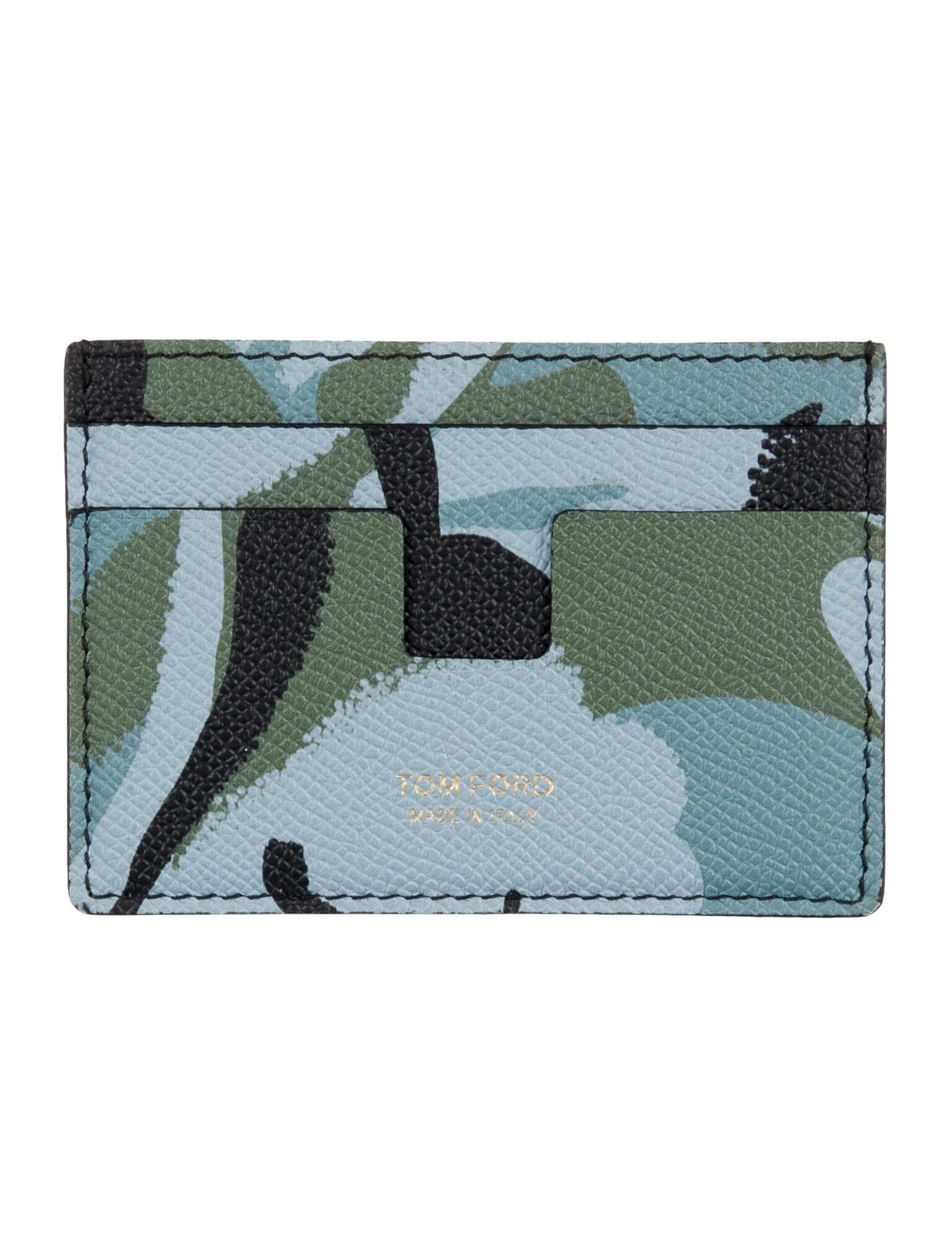 Tom Ford Leather Printed Card Holder