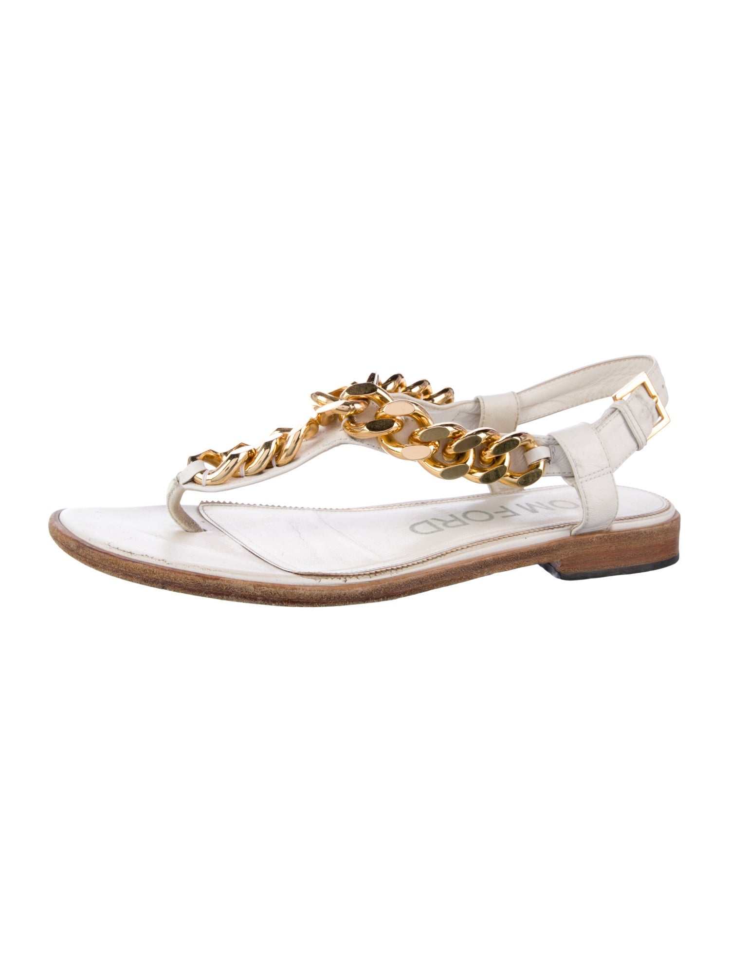 Tom Ford Leather Slingback Sandals