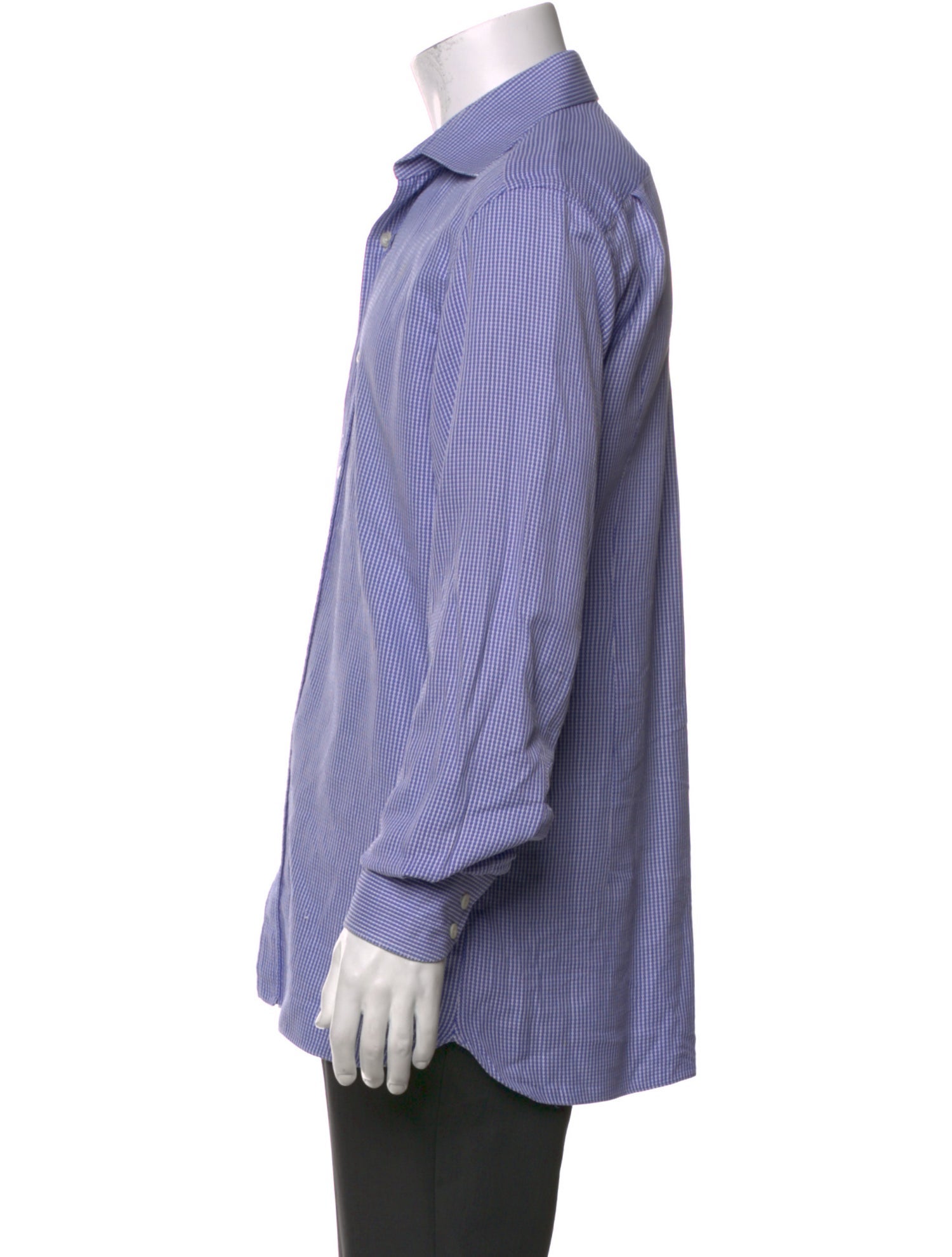 Tom Ford Plaid Print Long Sleeve Shirt