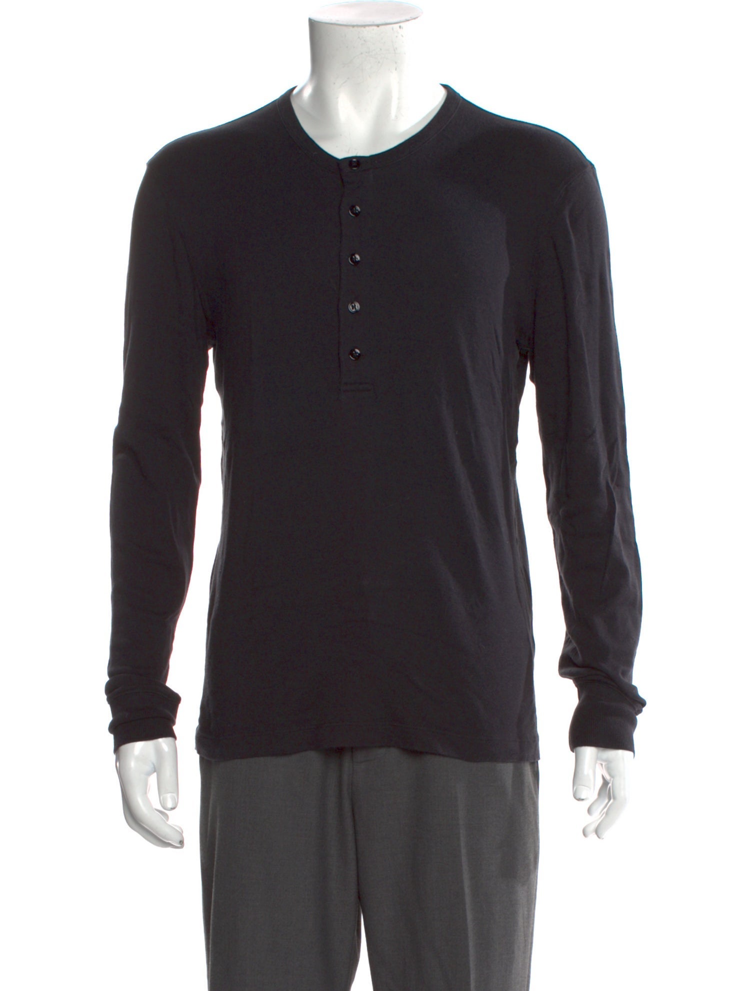 Tom Ford Crew Neck Long Sleeve Henley