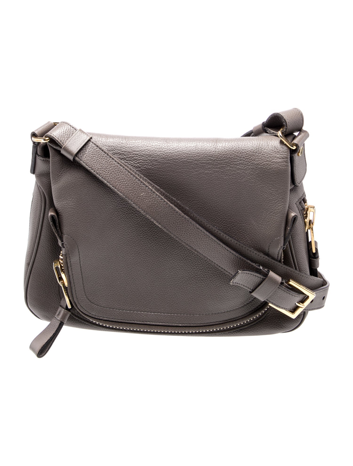 Tom Ford Leather Messenger Bag