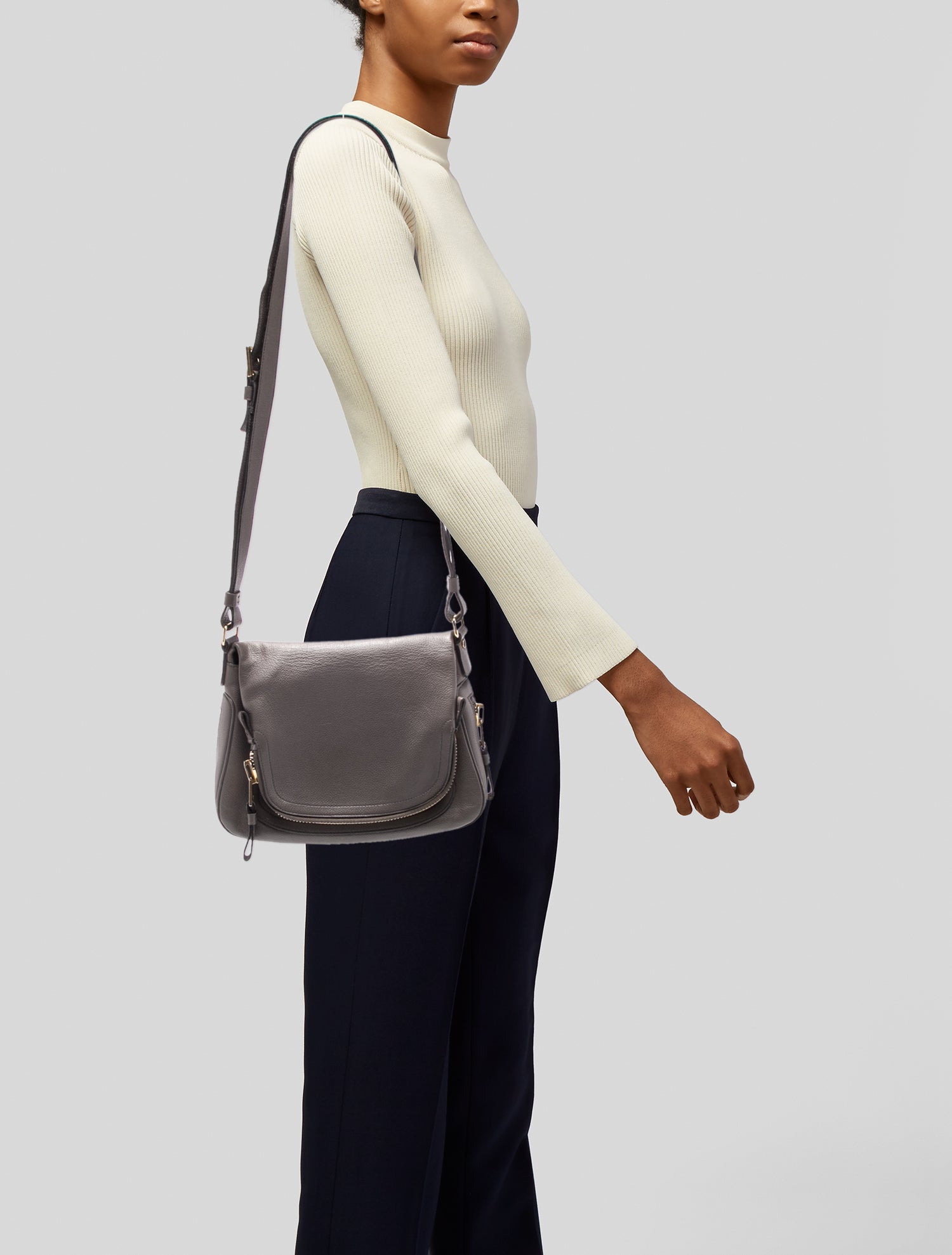 Tom Ford Leather Messenger Bag