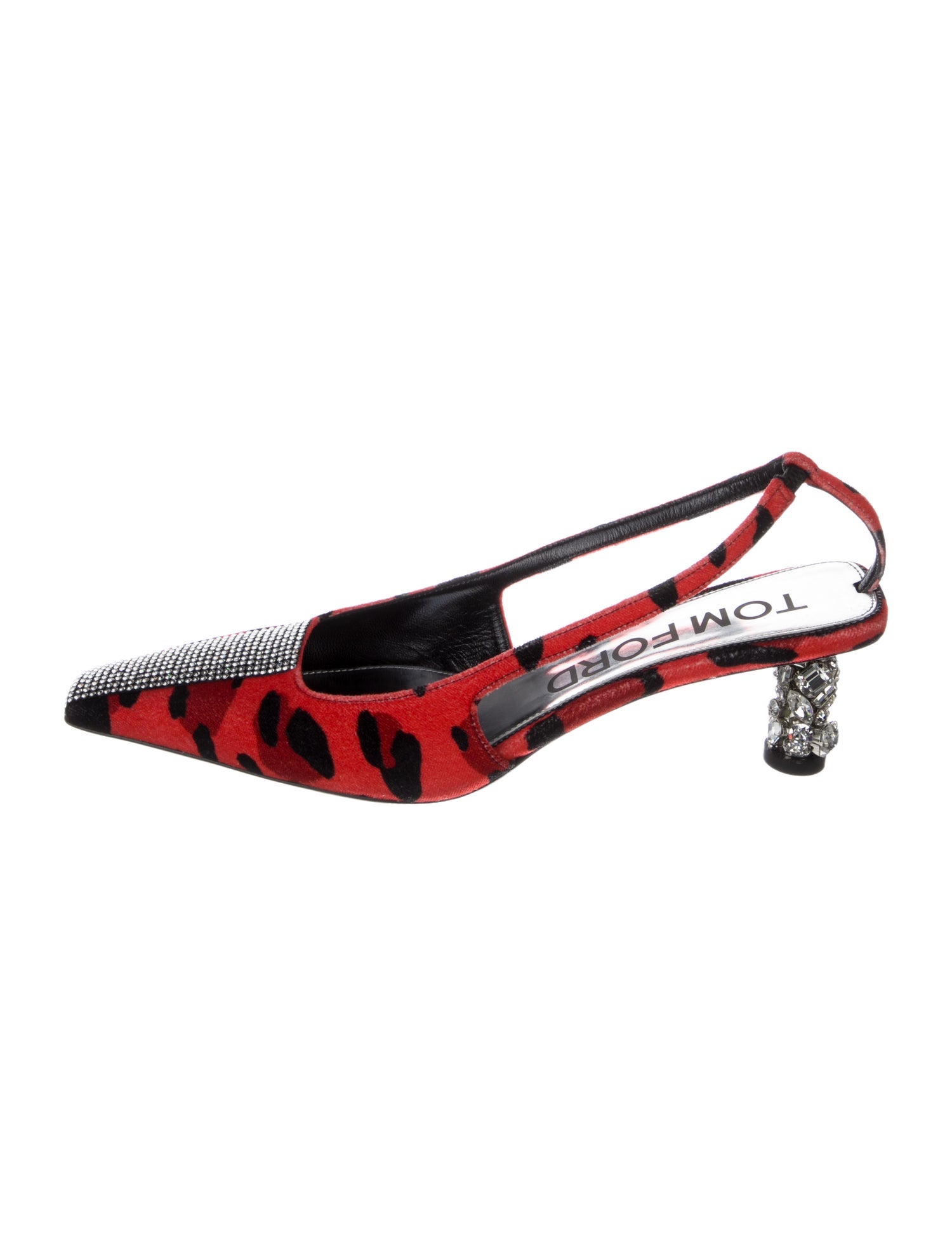 Tom Ford Printed Slingback Pumps