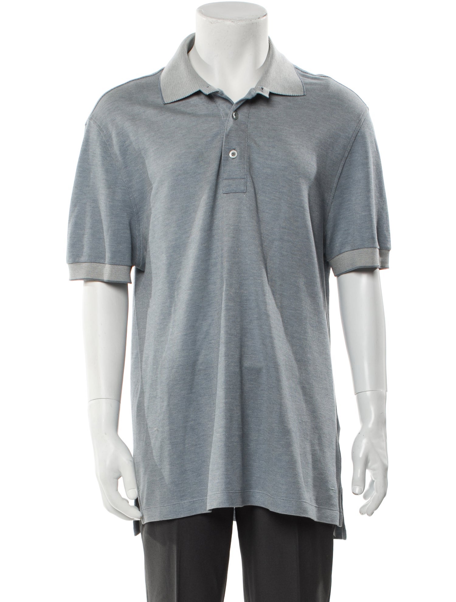 Tom Ford Collar Short Sleeve Polo Shirt