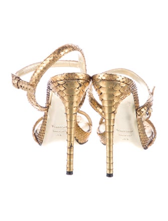 Tom Ford Python Patterned Sandals