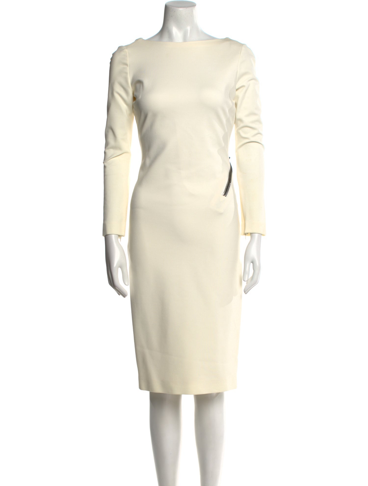 Tom Ford Bateau Neckline Midi Length Dress