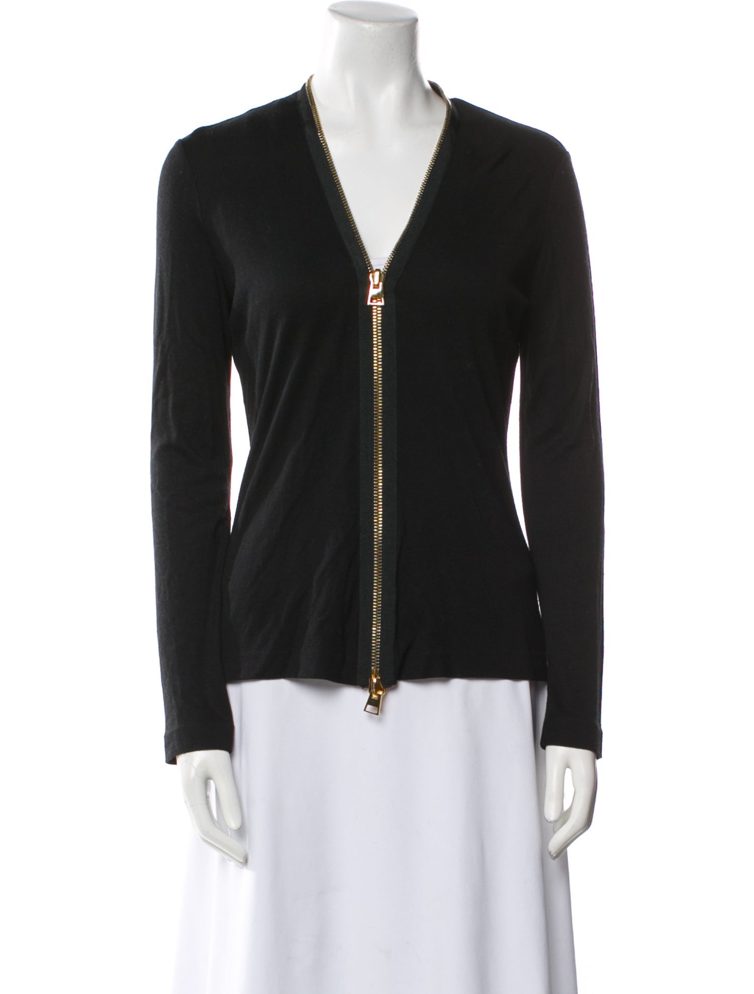 Tom Ford V-Neck Long Sleeve Blouse