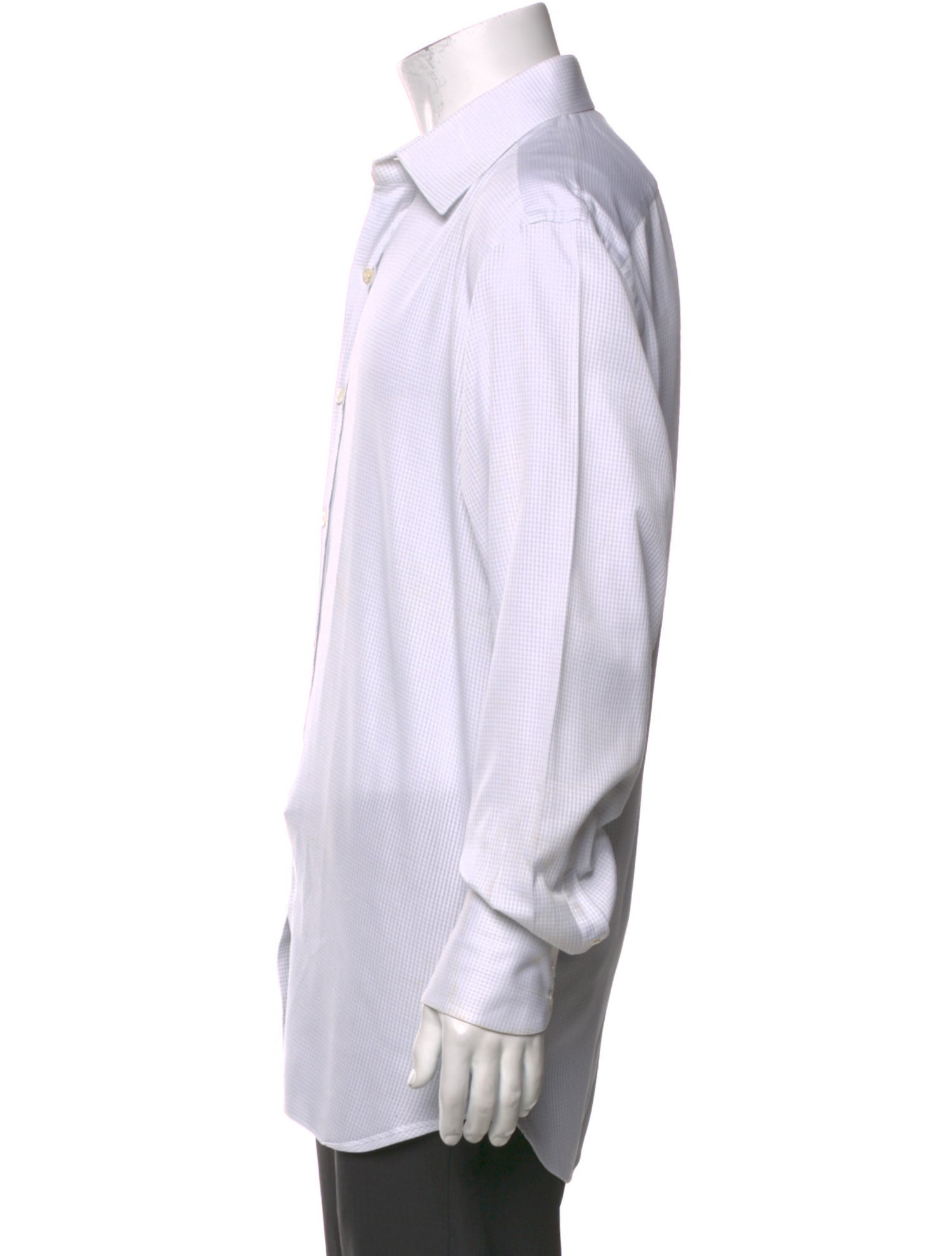 Tom Ford Plaid Print Long Sleeve Dress Shirt