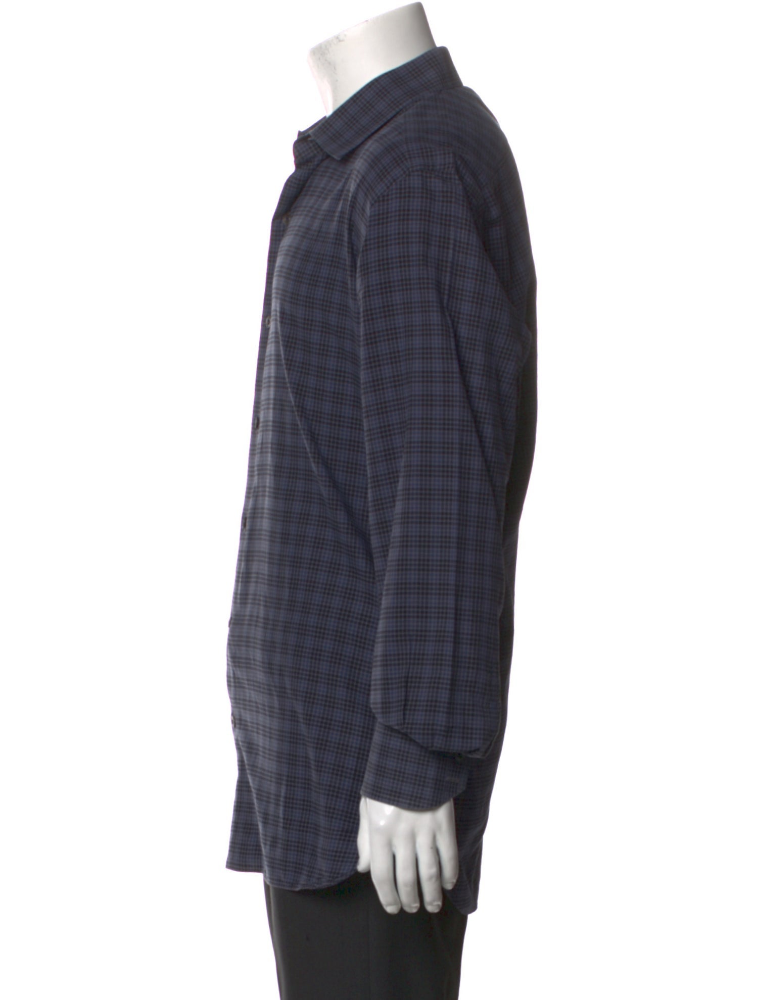 Tom Ford Plaid Print Long Sleeve Dress Shirt