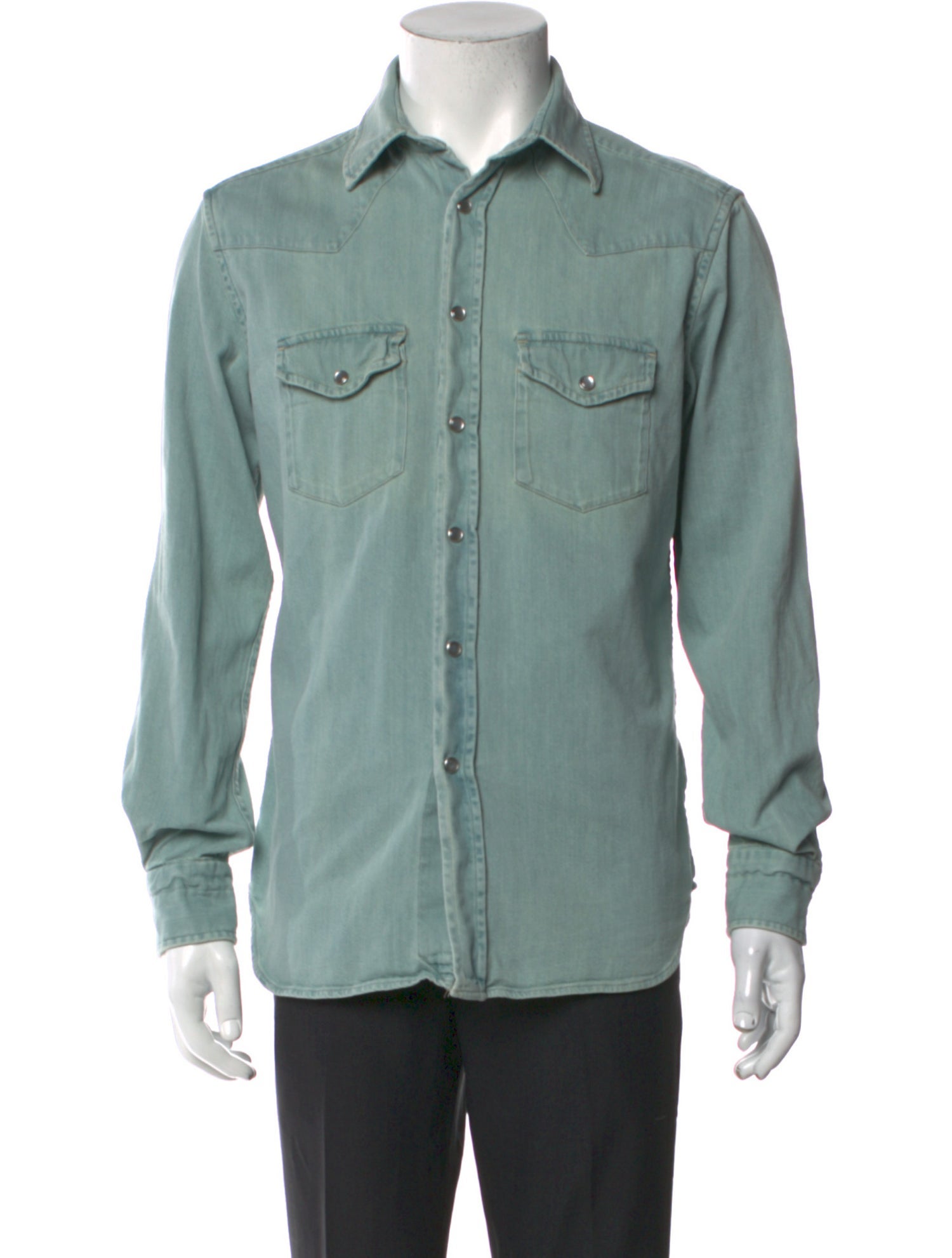 Tom Ford Long Sleeve Denim Shirt