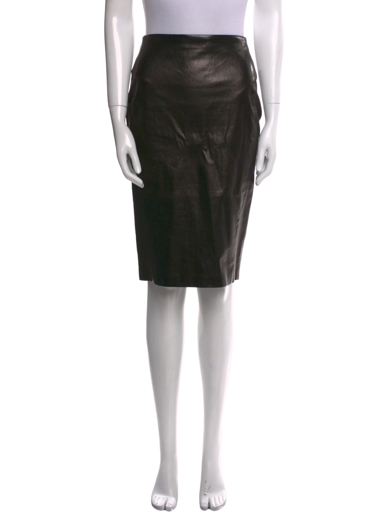Tom Ford Leather Knee-Length Skirt