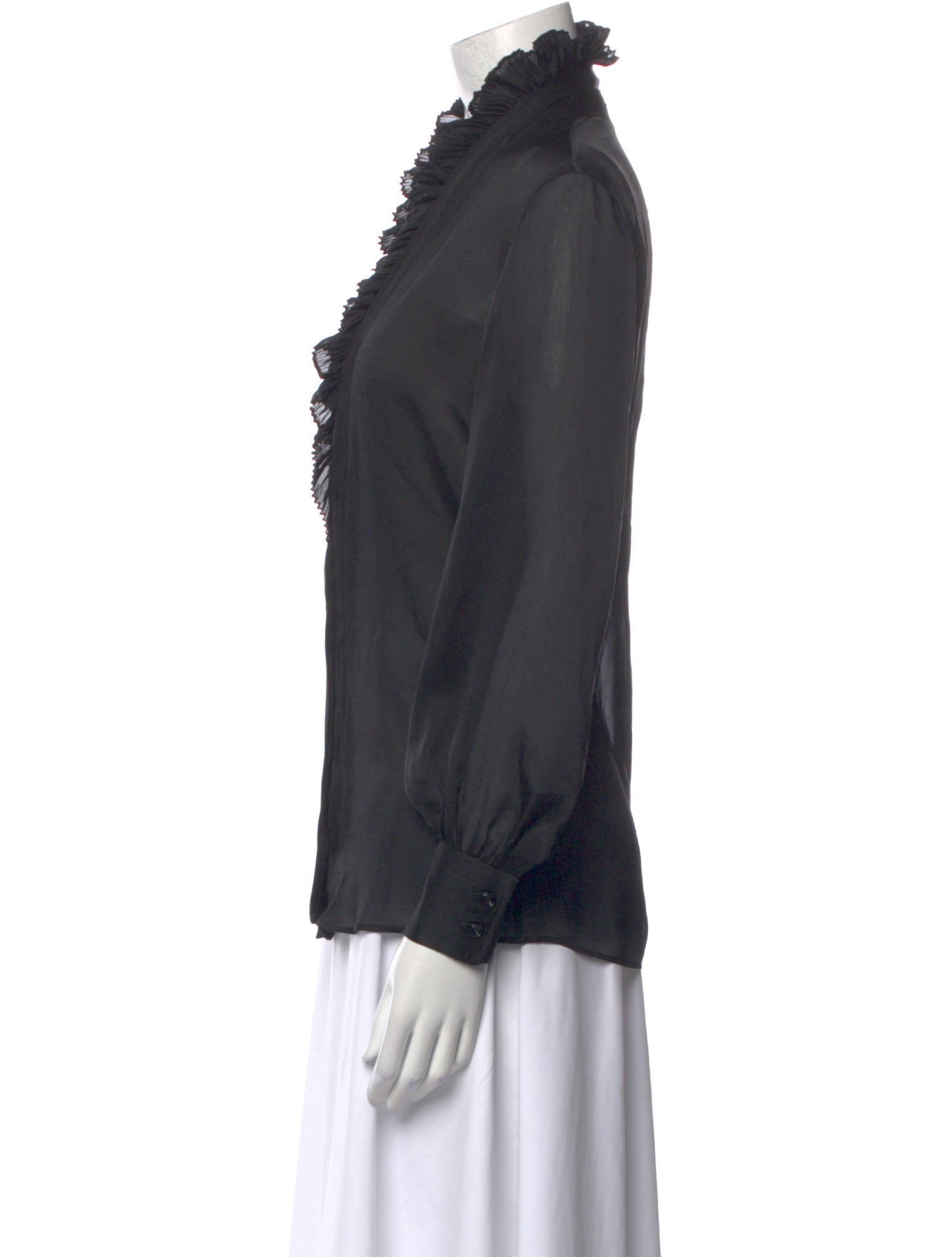 Tom Ford Silk V-Neck Blouse