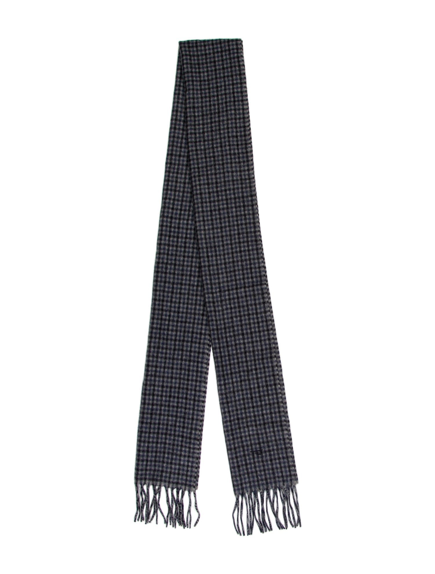 Tom Ford Cashmere Plaid Print Scarf