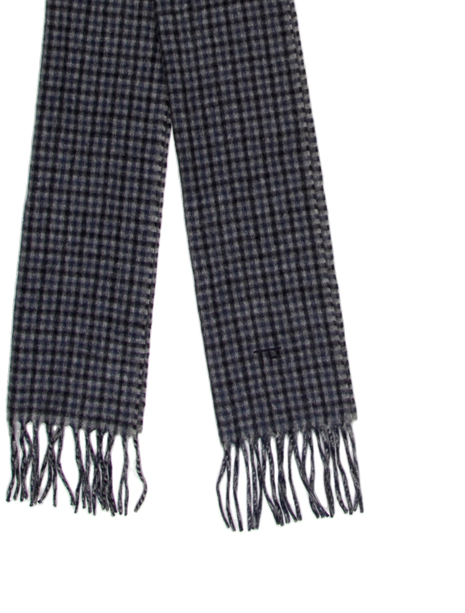 Tom Ford Cashmere Plaid Print Scarf