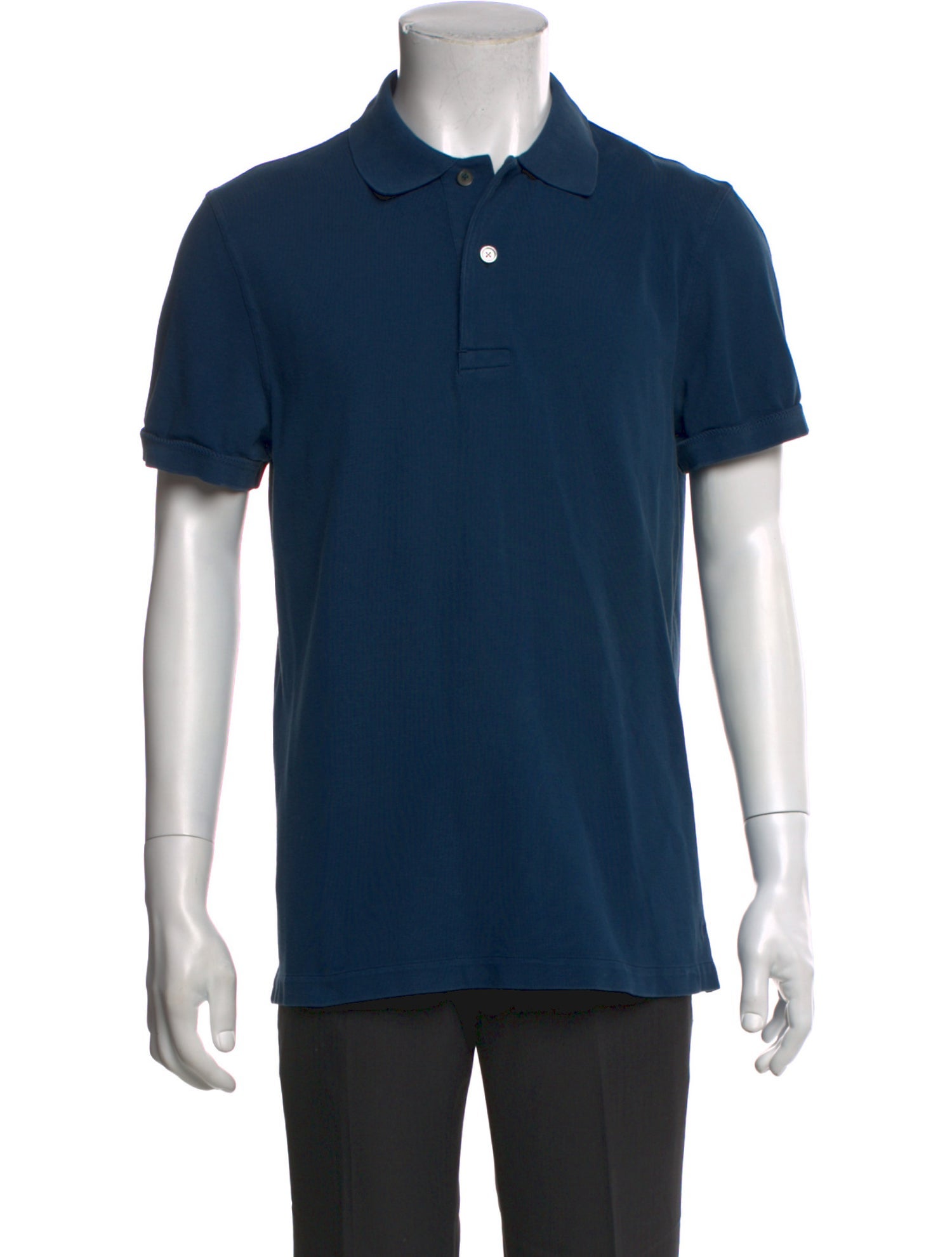 Tom Ford Crew Neck Short Sleeve Polo Shirt