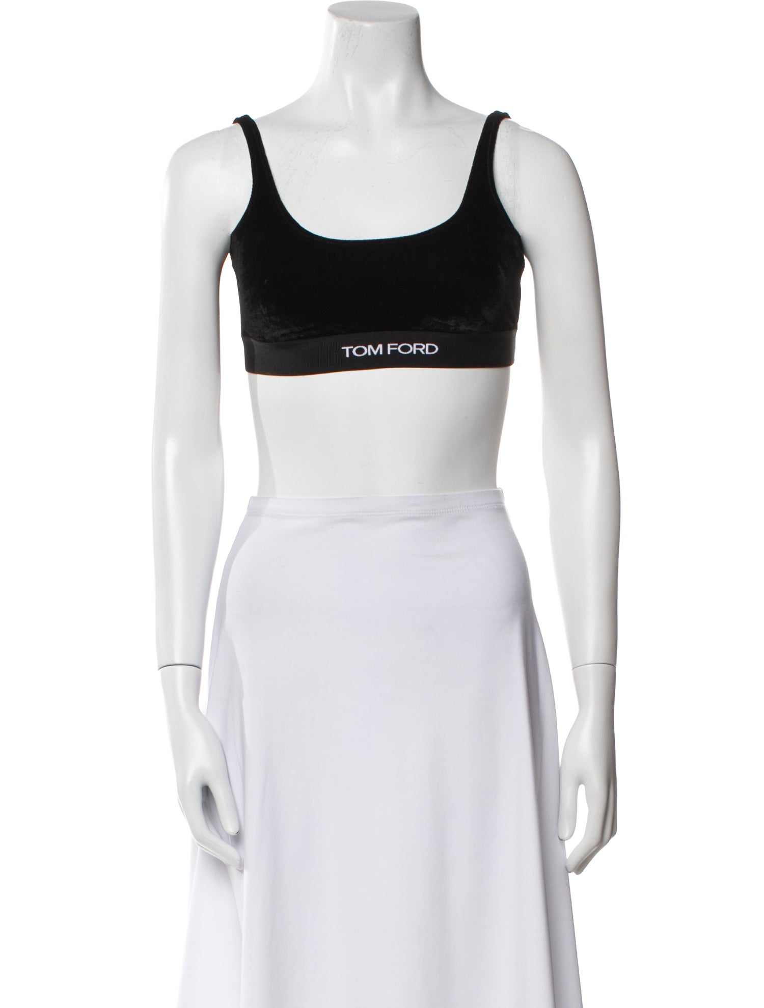 Tom Ford Scoop Neck Sleeveless Crop Top