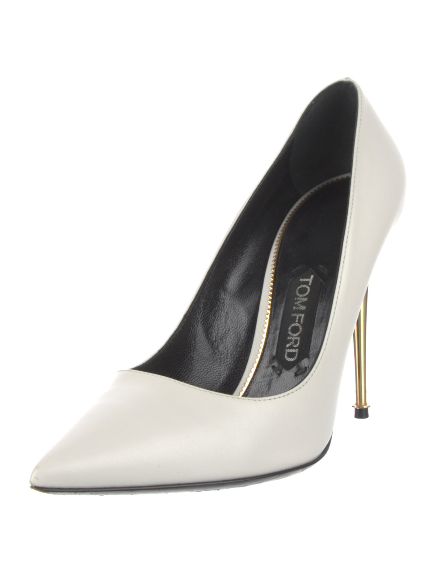 Tom Ford Leather Colorblock Pattern Pumps