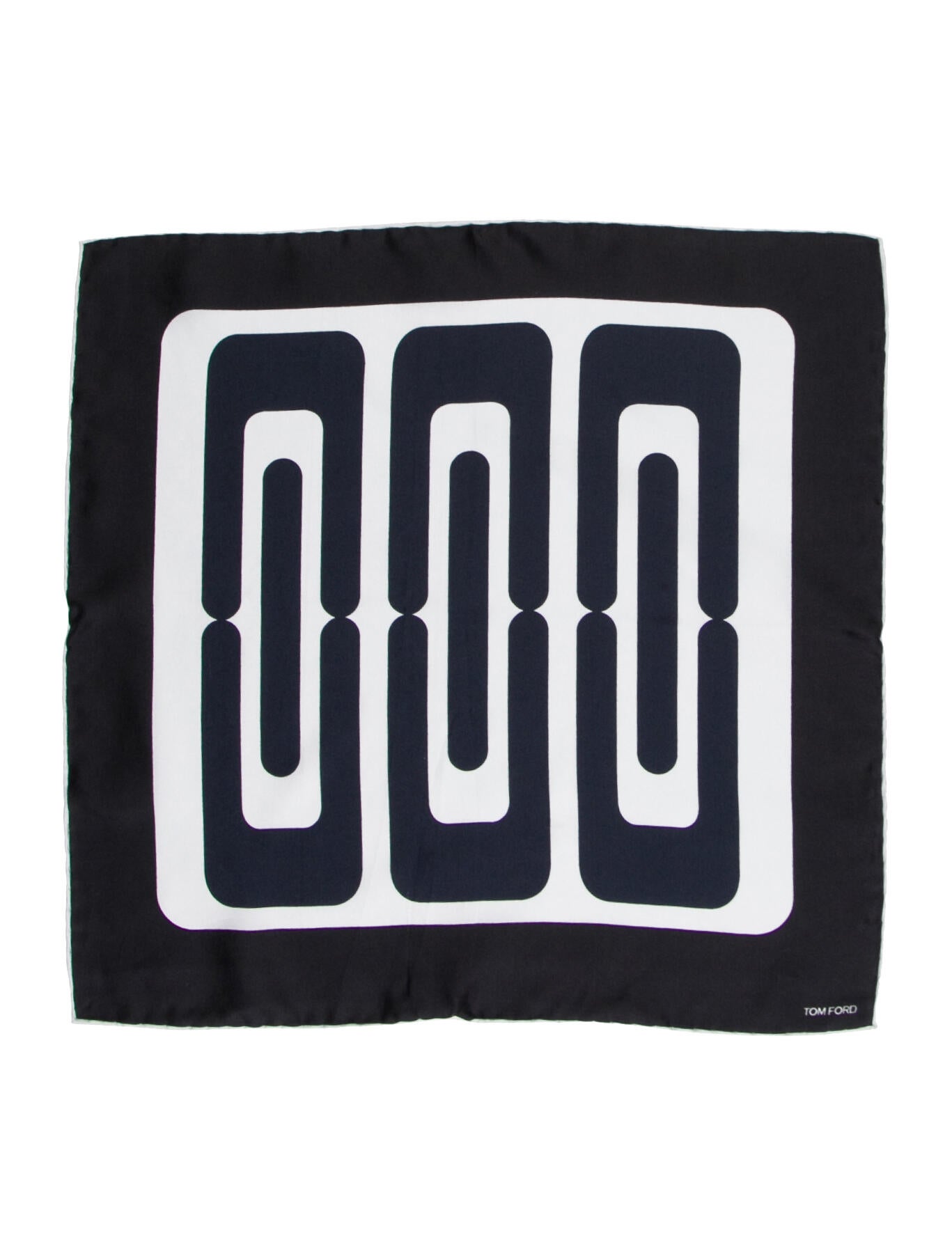 Tom Ford Pattern Print Pocket Square