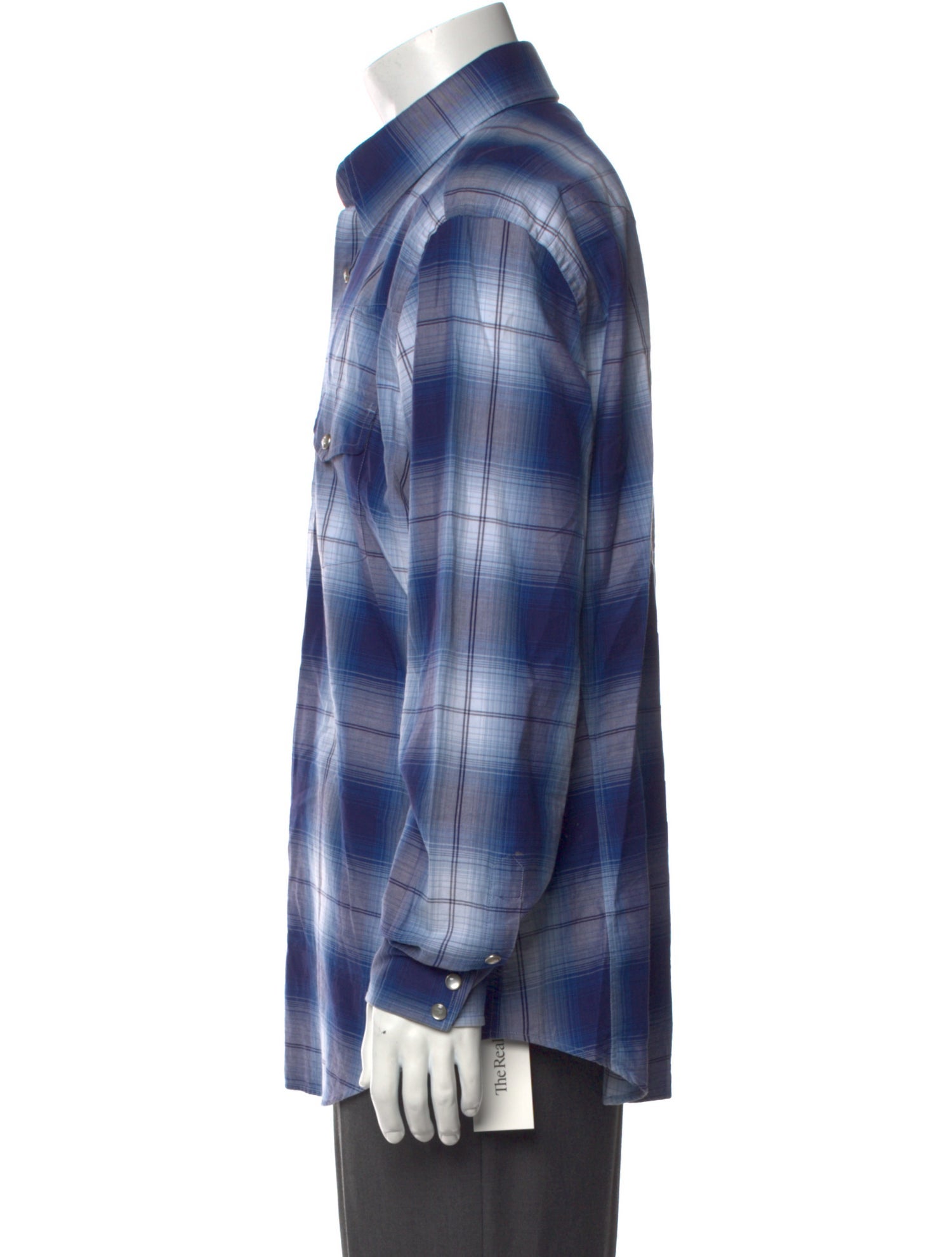 Tom Ford Plaid Print Long Sleeve Shirt