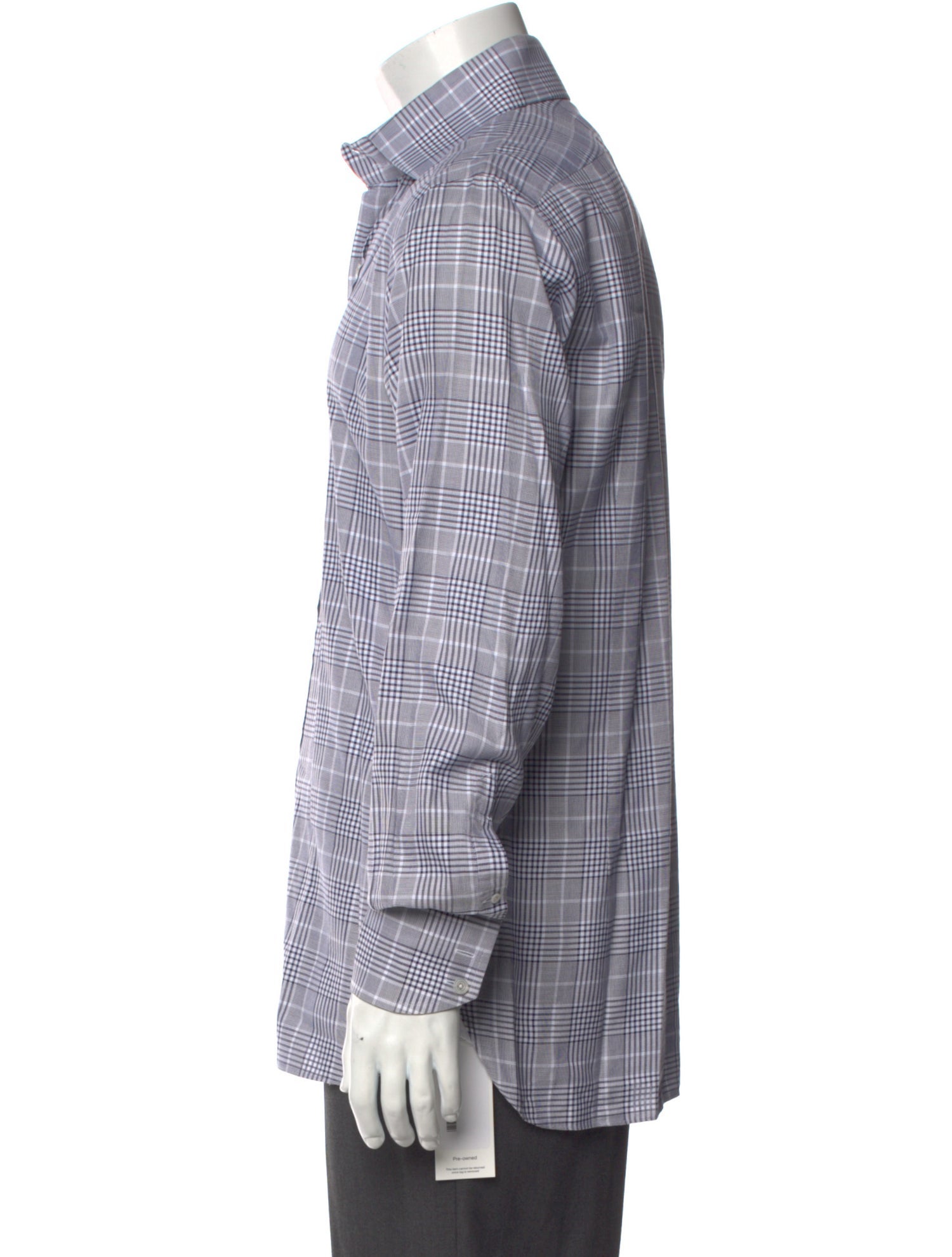 Tom Ford Plaid Print Long Sleeve Dress Shirt