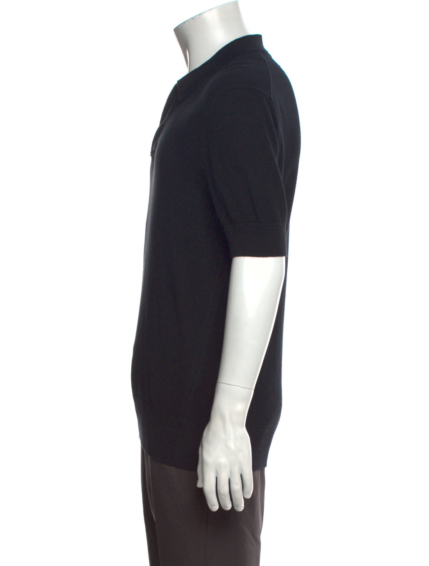 Tom Ford Mock Neck Short Sleeve Polo Sweater