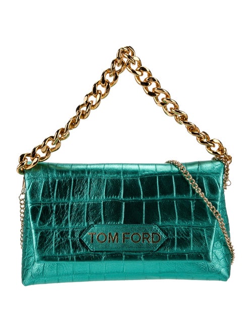 Tom Ford Embossed Leather Shoulder Bag
