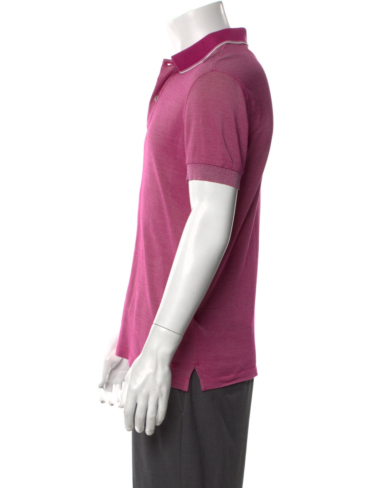 Tom Ford Crew Neck Short Sleeve Polo Shirt
