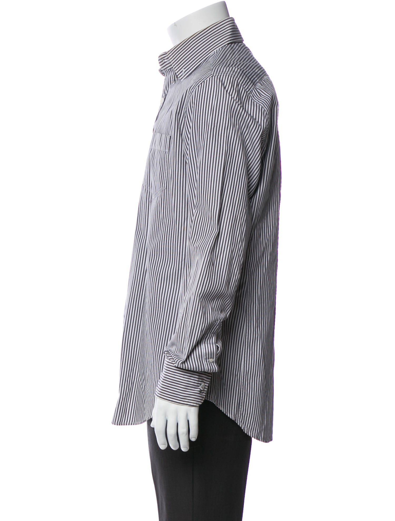 Tom Ford Striped Long Sleeve Dress Shirt